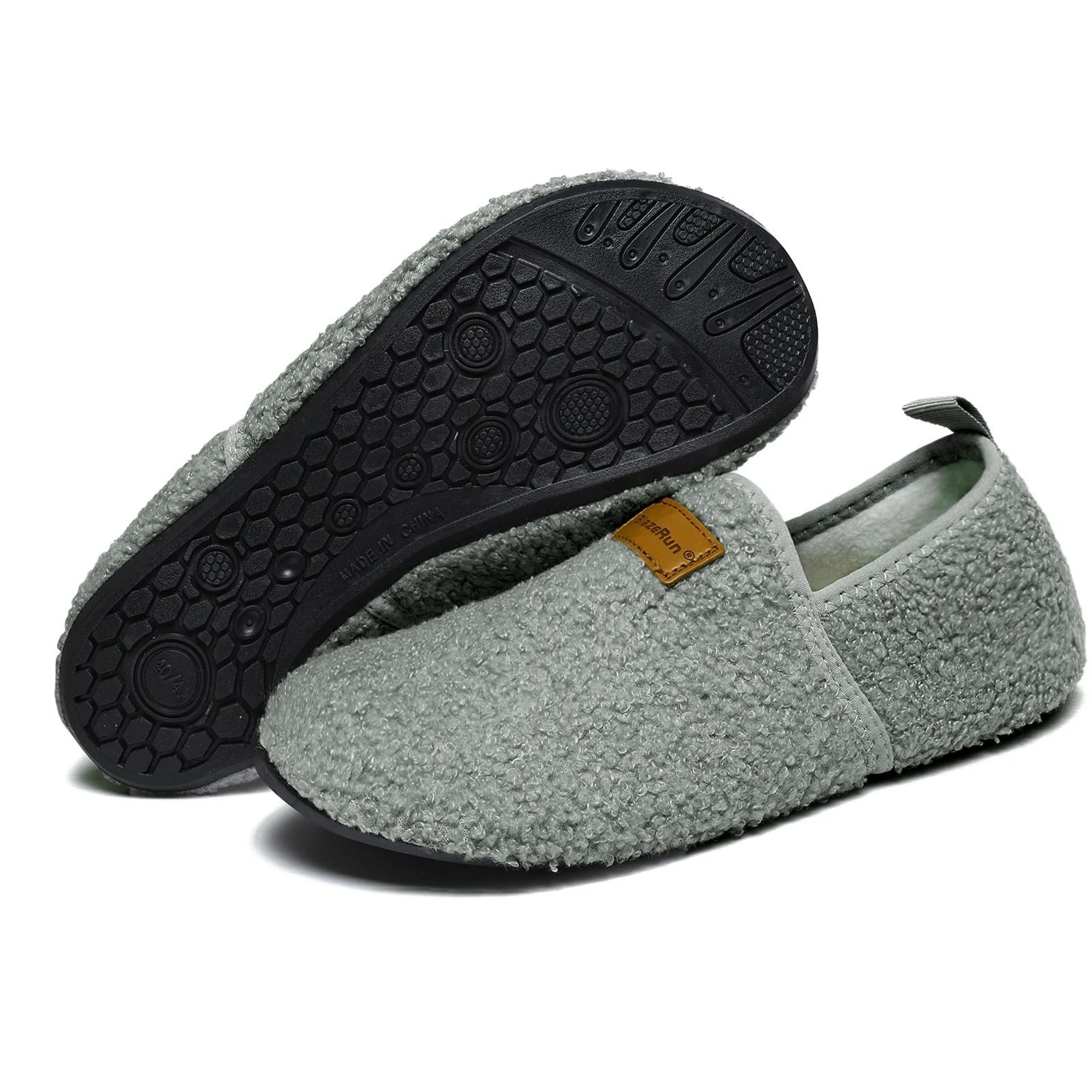Unisex Winter Plush Slippers Lightweight Warm Indoor House Shoes 2