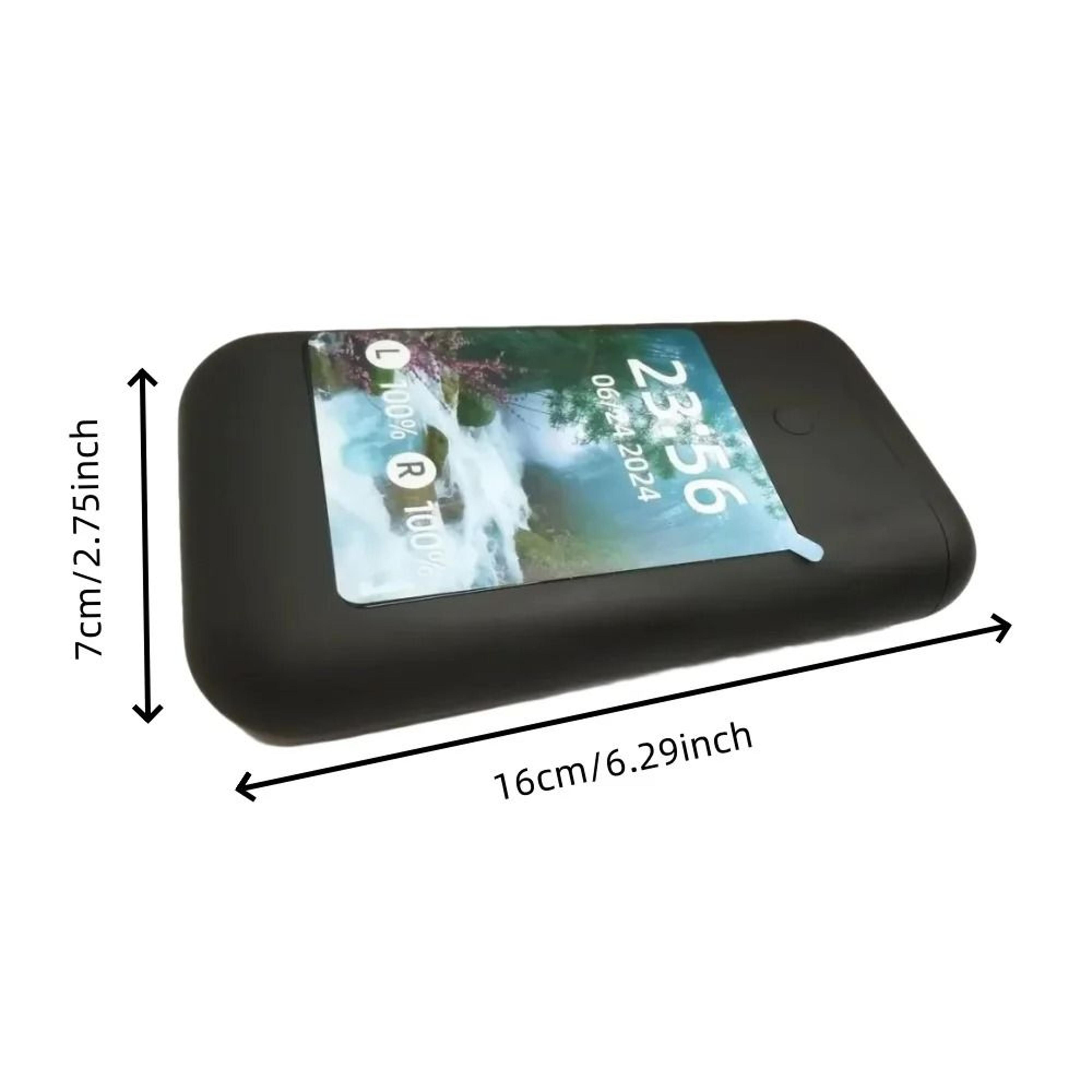 Bluetooth Wireless Earbuds With Touch Screen Charging Case And Power Bank 3