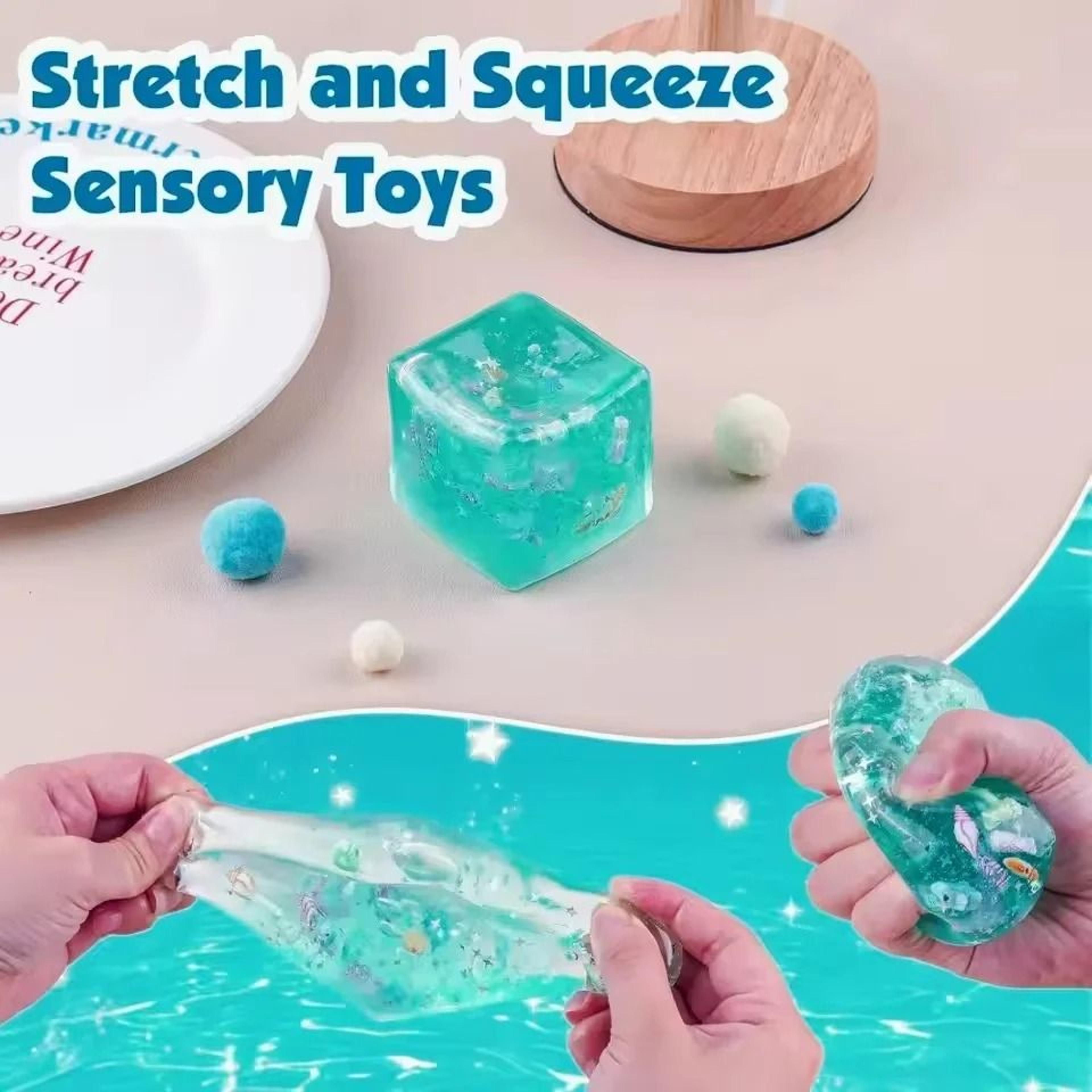Ocean Squishy Stress Toy Slow Rise Sensory Fidget Cube 3