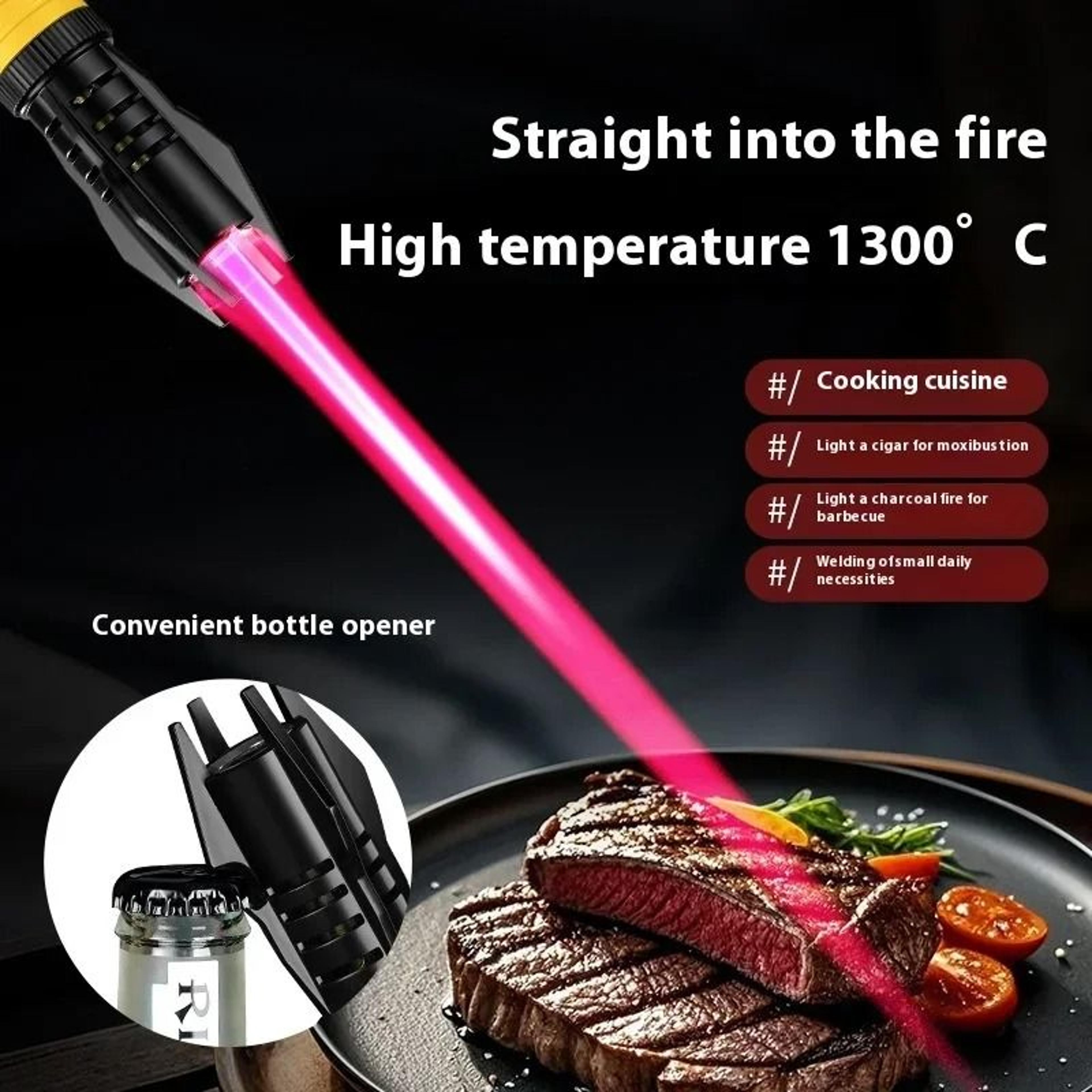 Windproof Metal Torch Lighter Powerful Jet Flame Gas Lighter 8