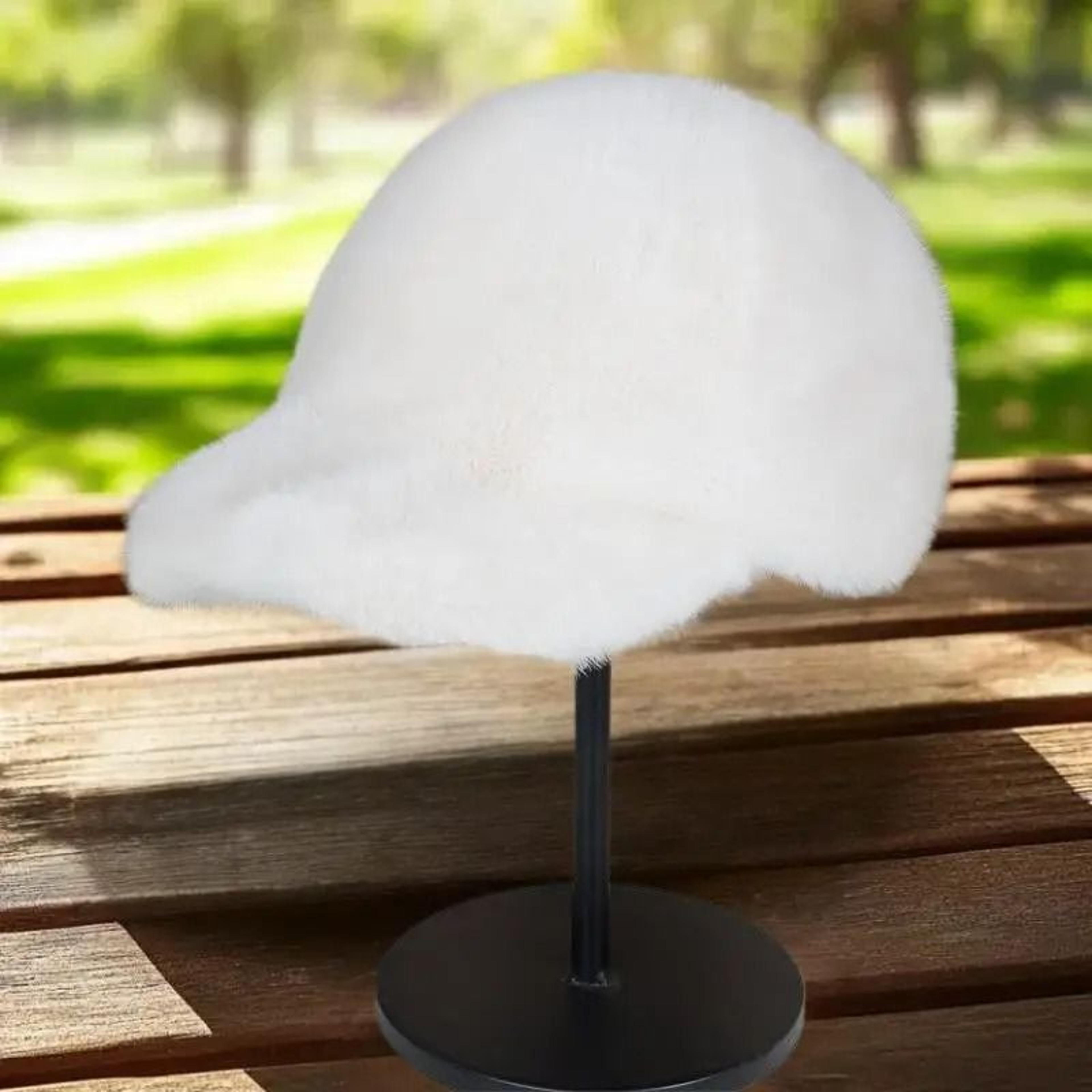 Plush Faux Fur Winter Snapback Baseball Cap Solid Color Unisex Hat 9