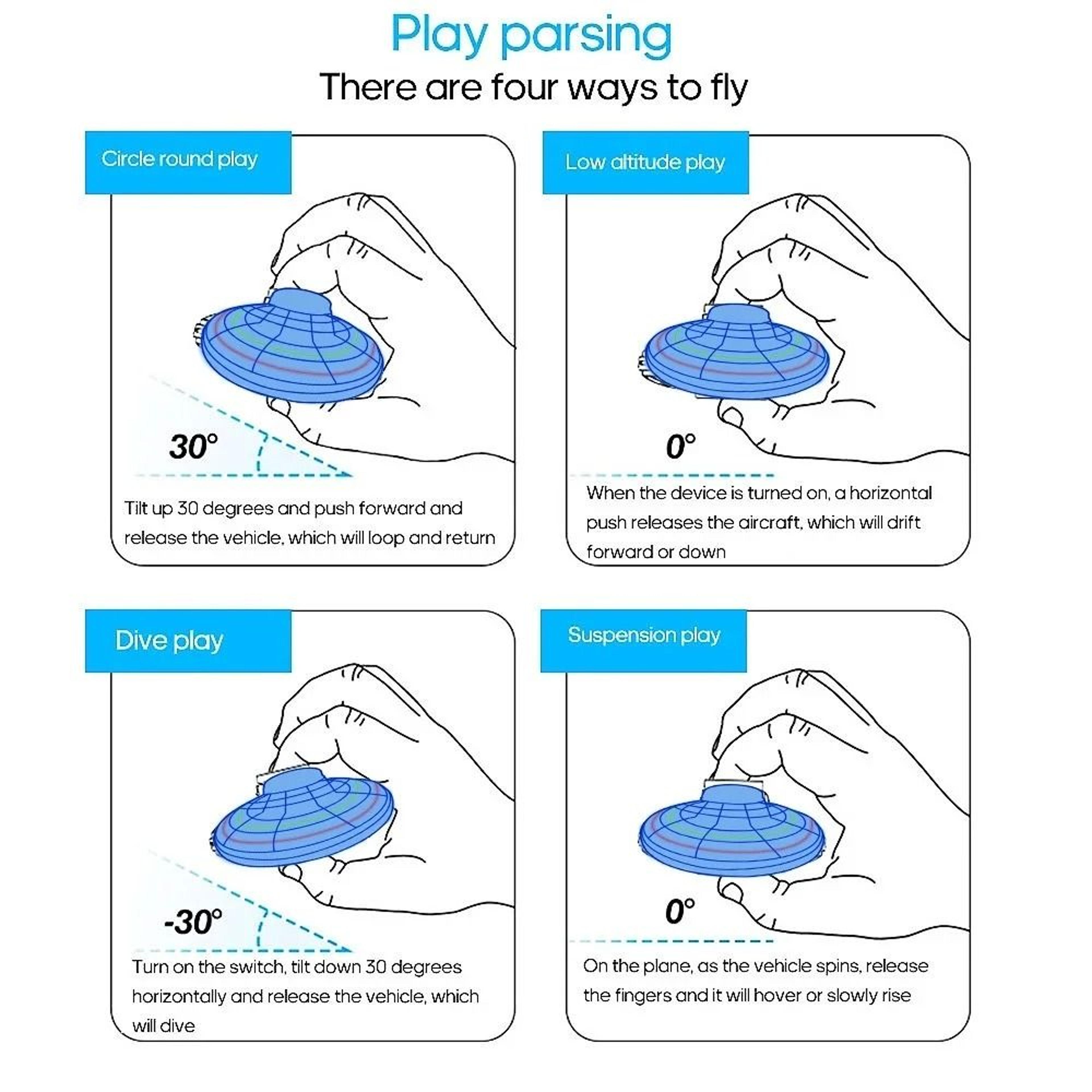Magic Flying Orb LED Hover Ball Boomerang Spinner Toy 3