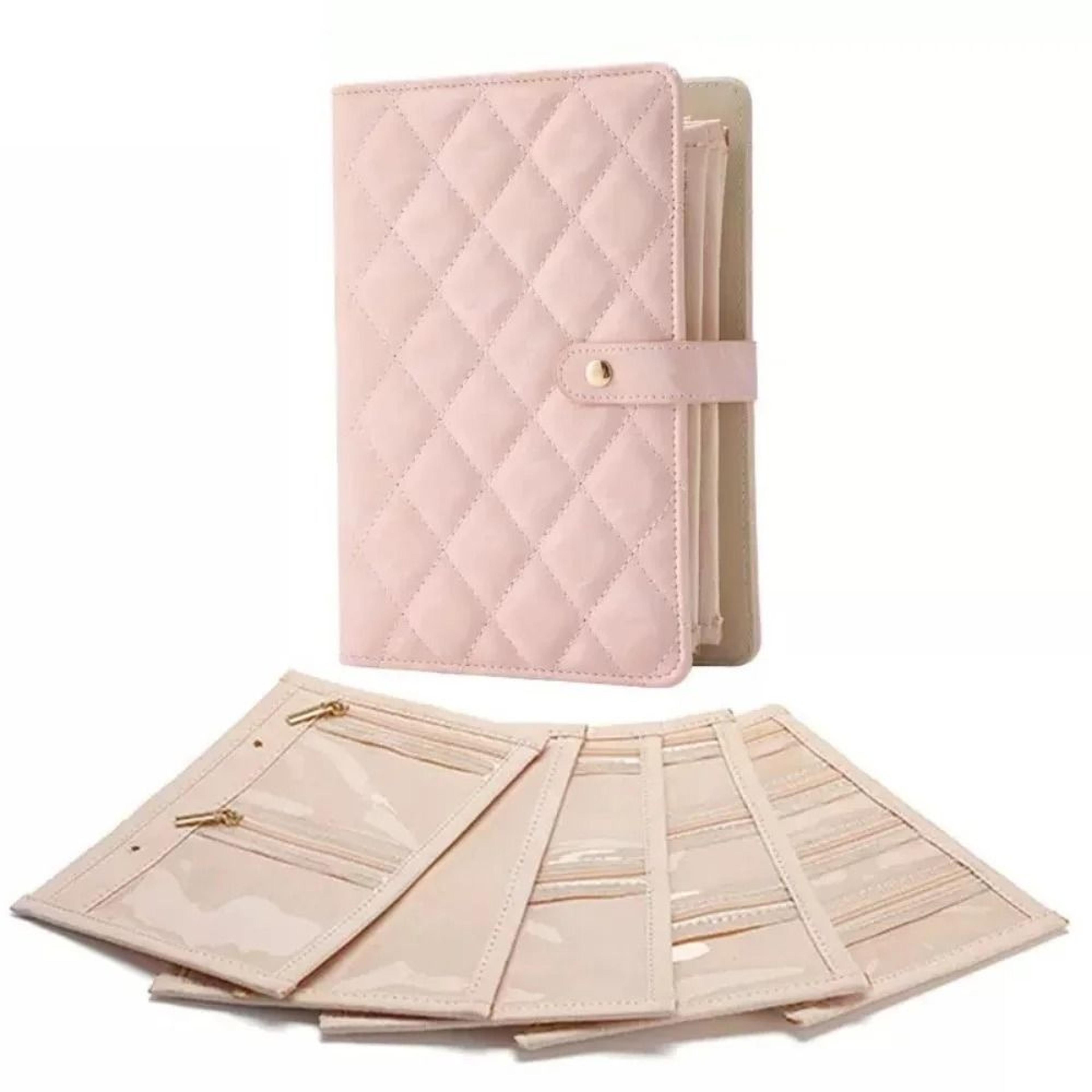Travel Jewelry Organizer Book Compact Ring Binder Storage Case 5