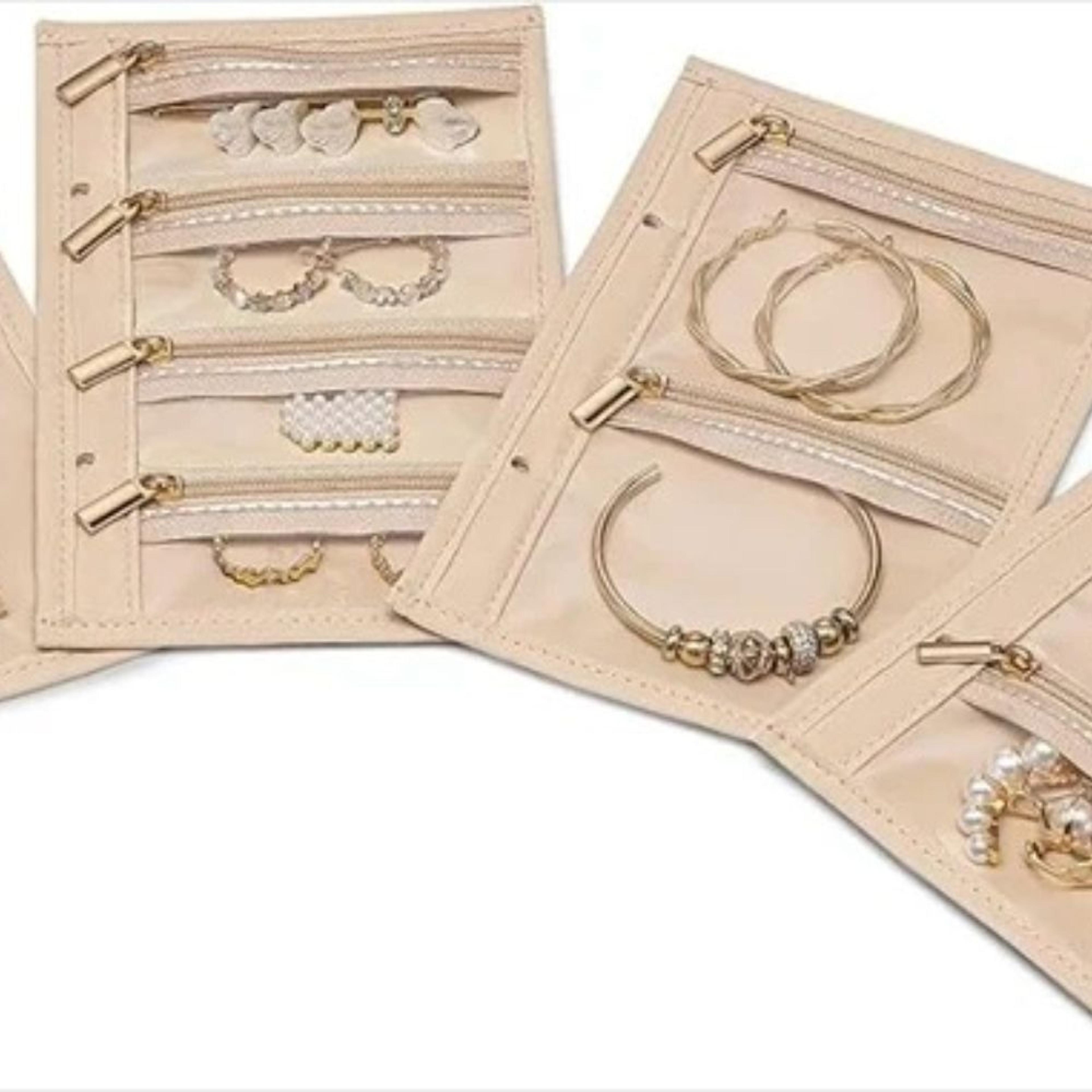 Travel Jewelry Organizer Book Compact Ring Binder Storage Case 1