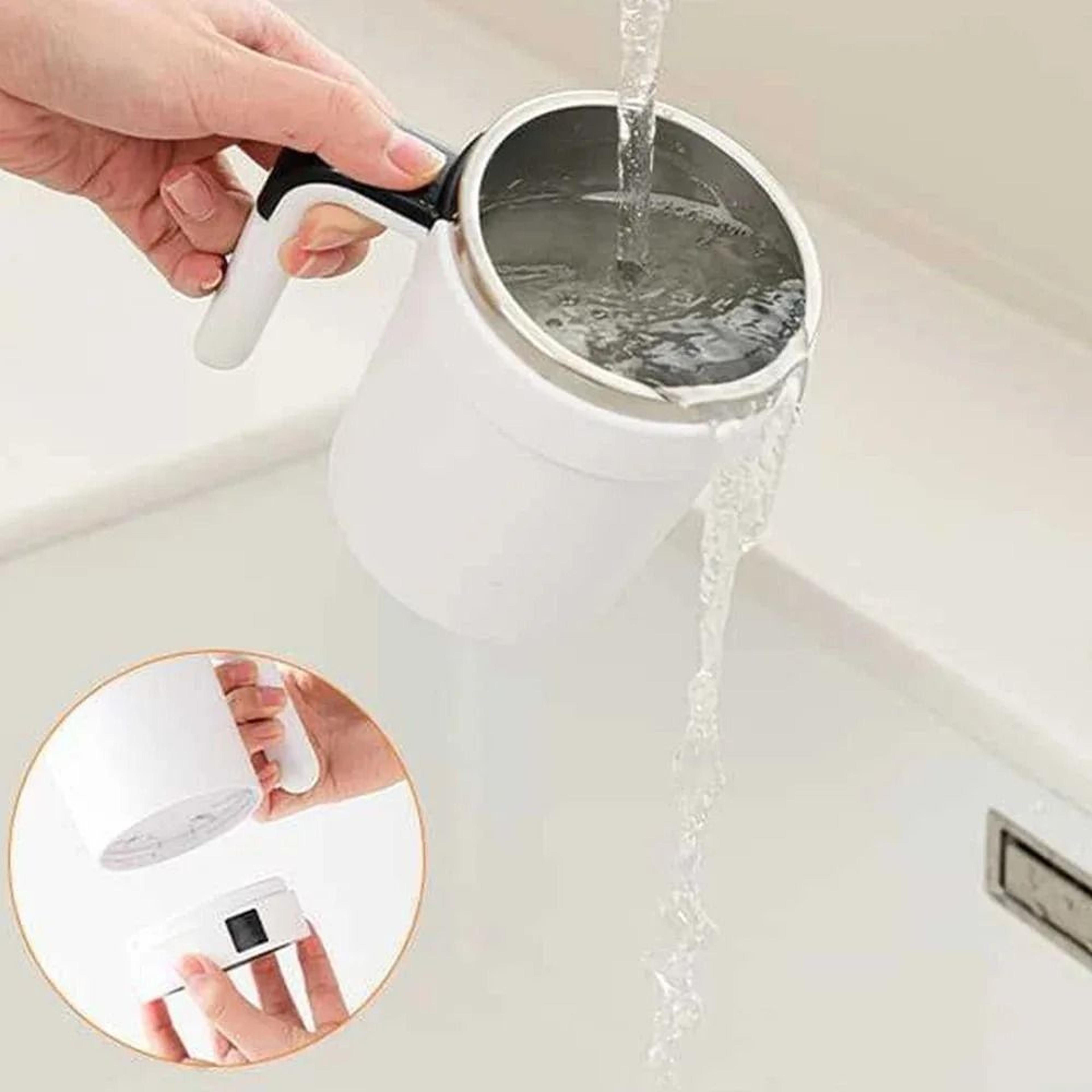 Rechargeable Automatic Stirring Cup Stainless Steel Magnetic Self Stirring Coffee Mug 6