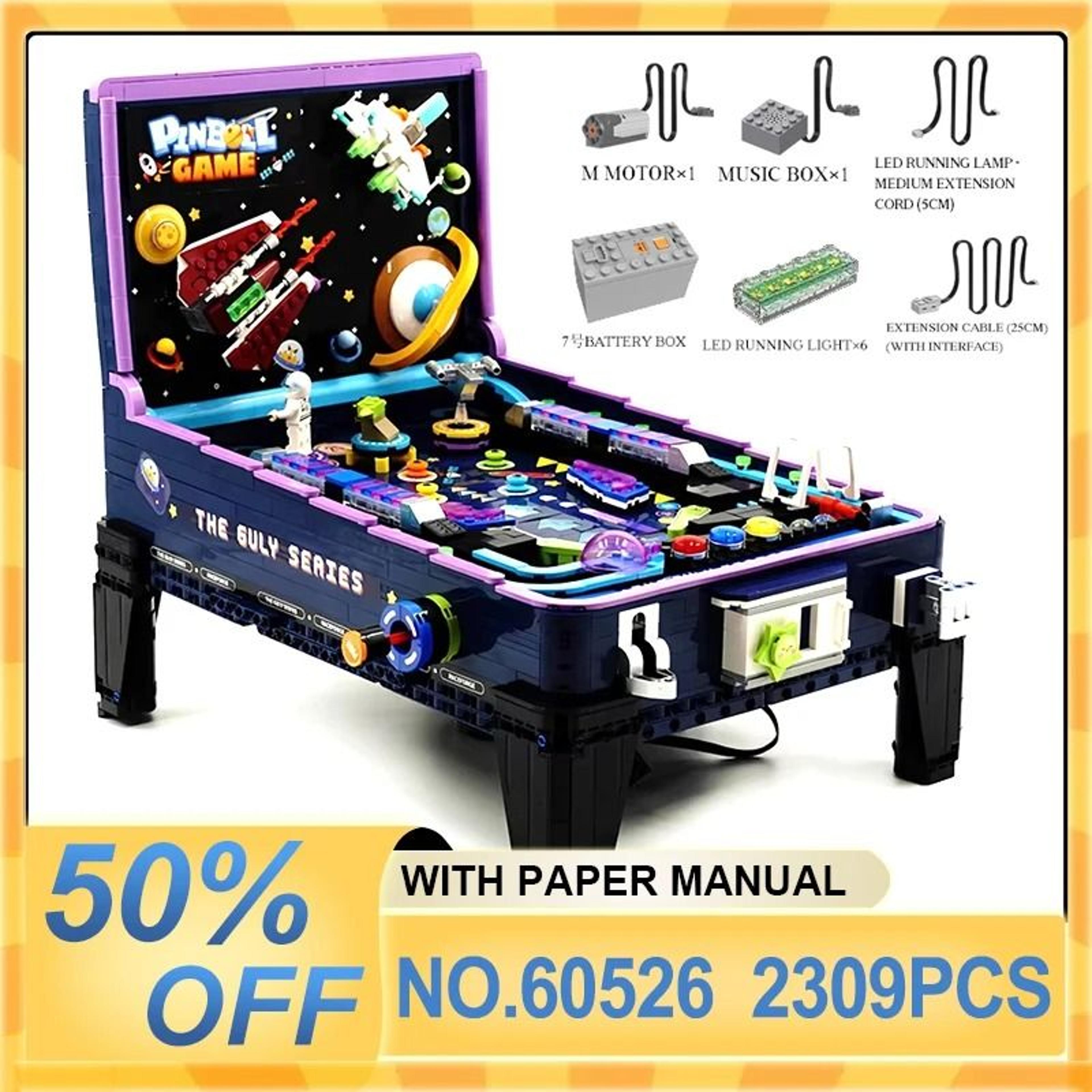 GULY Technical Brick Pinball Machine Building Block Set 7