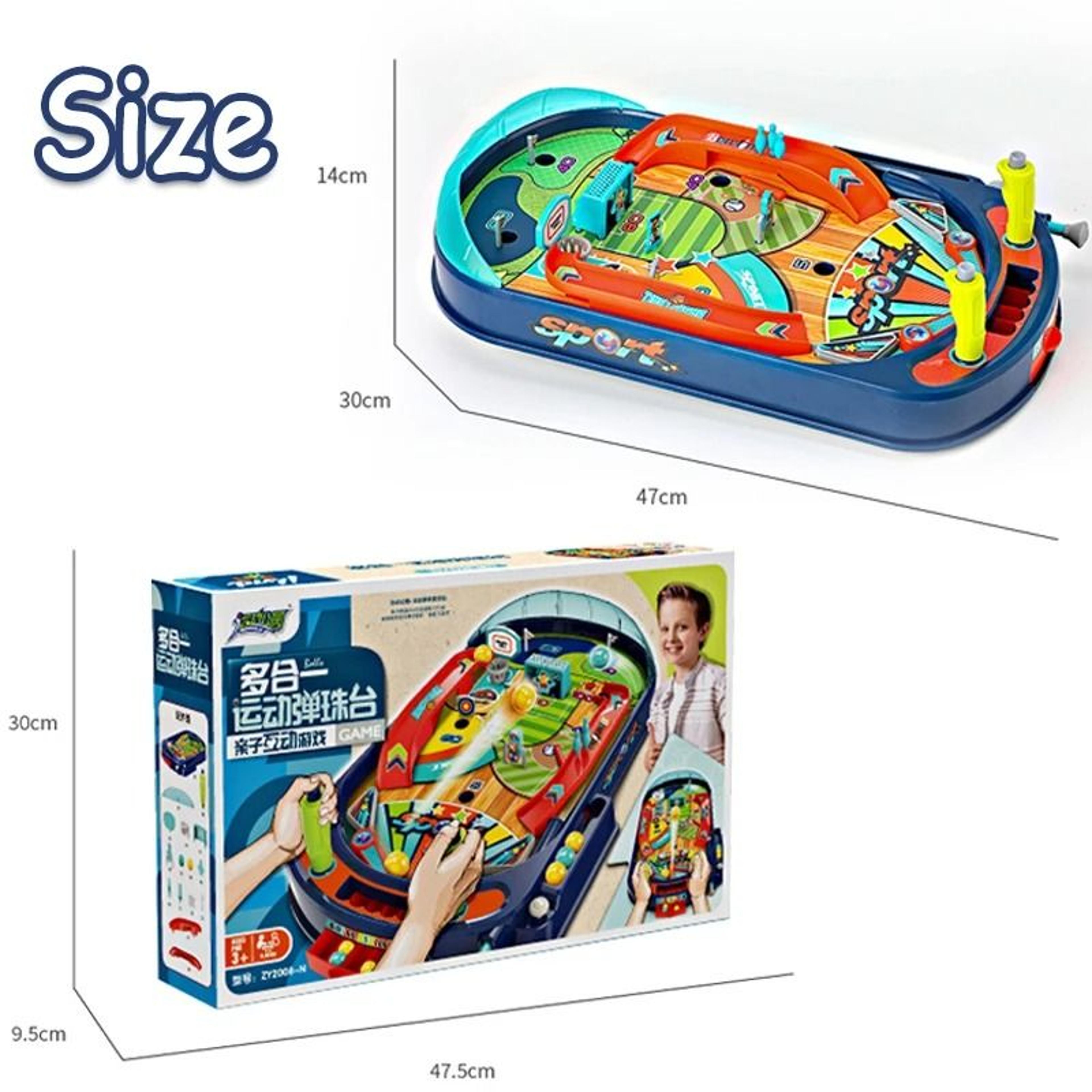 FunFlip Children Pinball Machine Toy Marble Battle Table Game 6