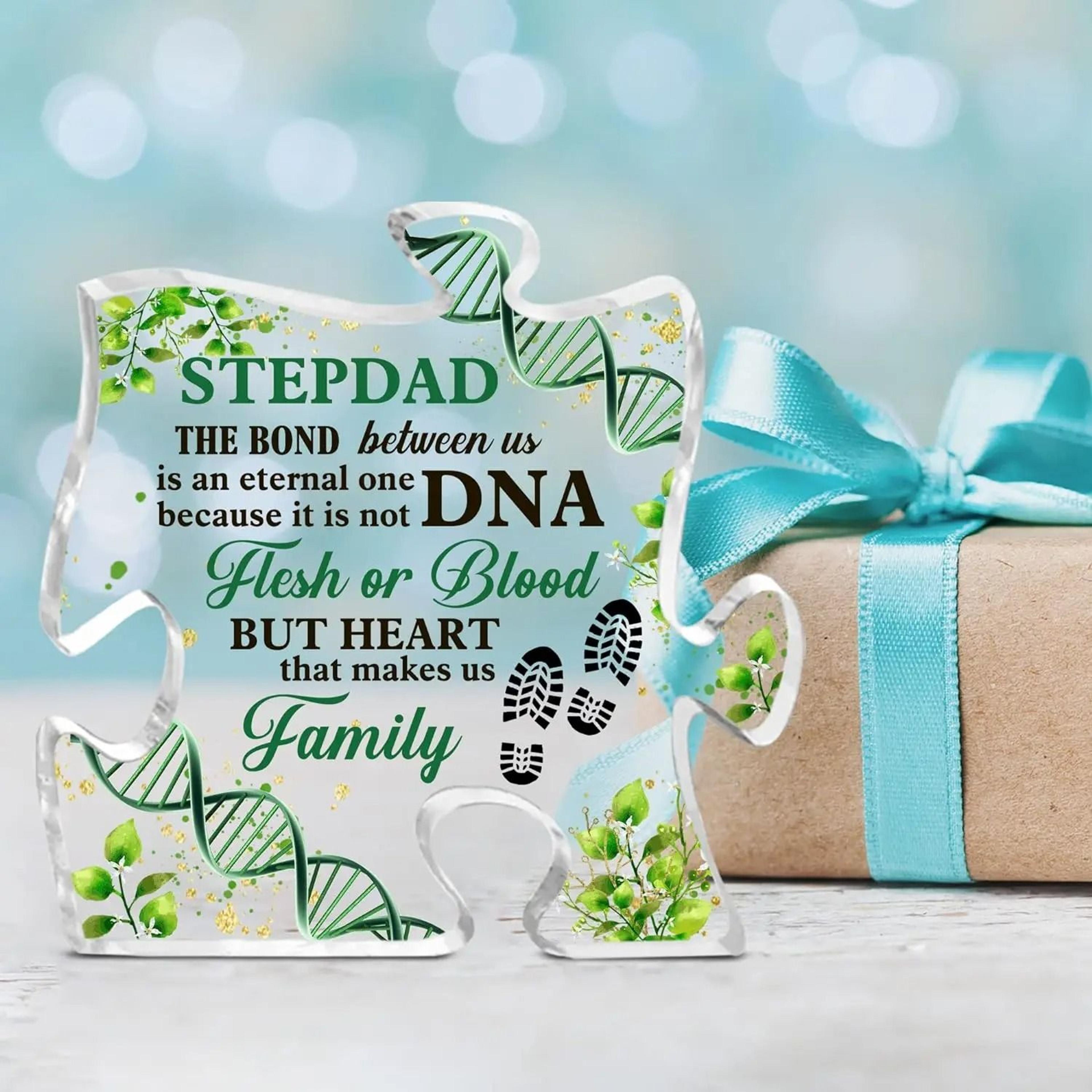 HeartWords Stepdad Clear Desk Decorative Sign Gift 1