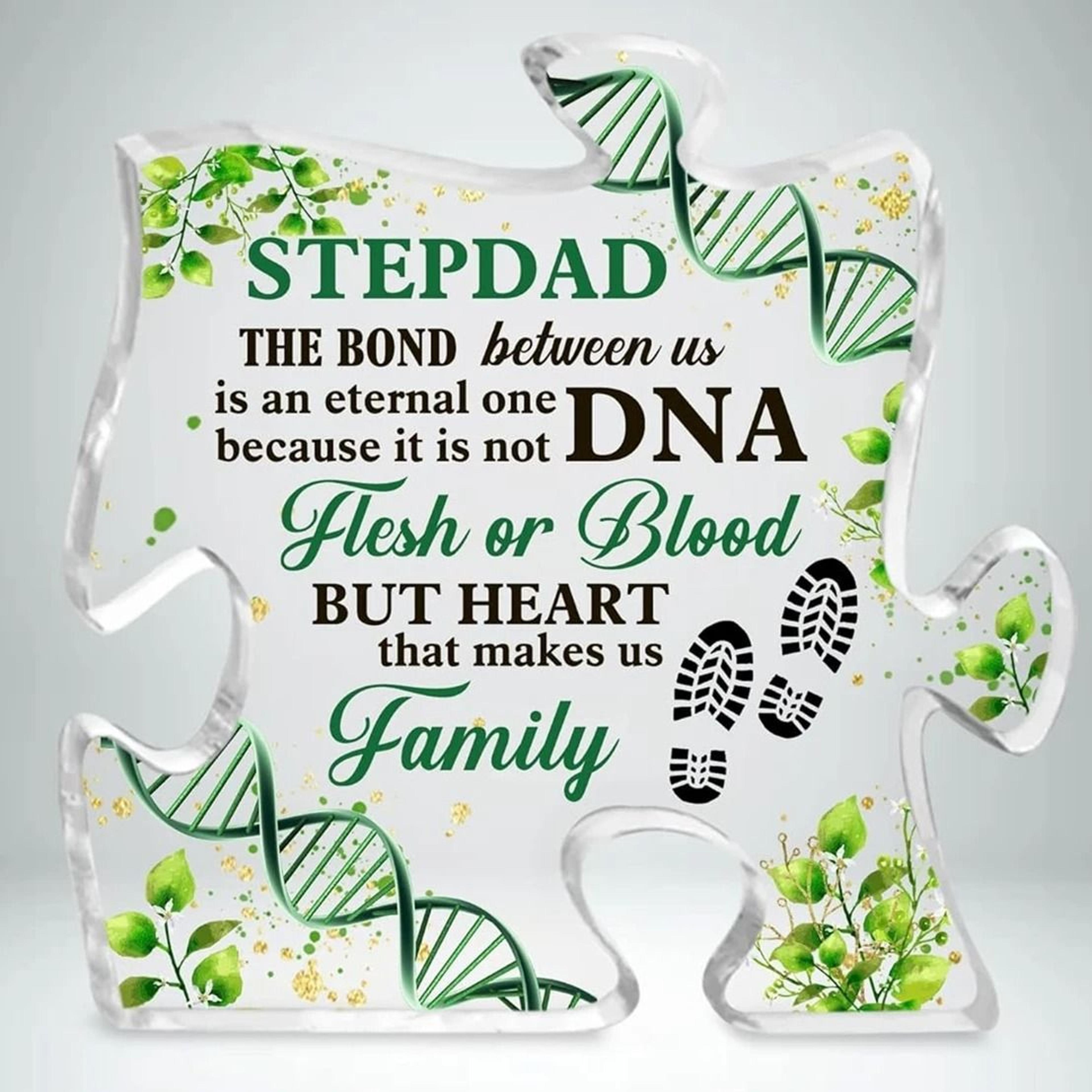 HeartWords Stepdad Clear Desk Decorative Sign Gift 5