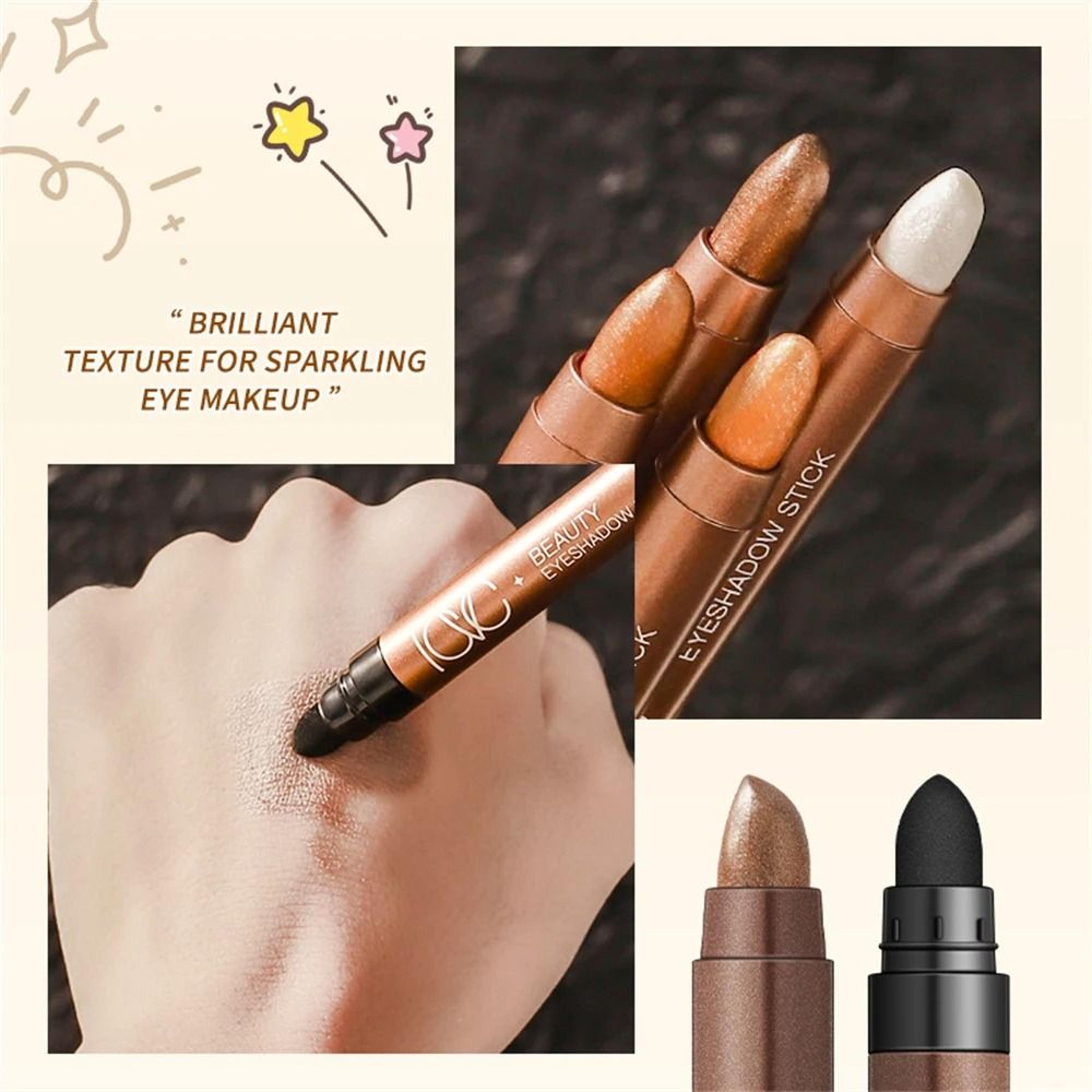 GlowDuo Double Head Waterproof Eyeshadow Stick Shimmer Glitter Crayon 7