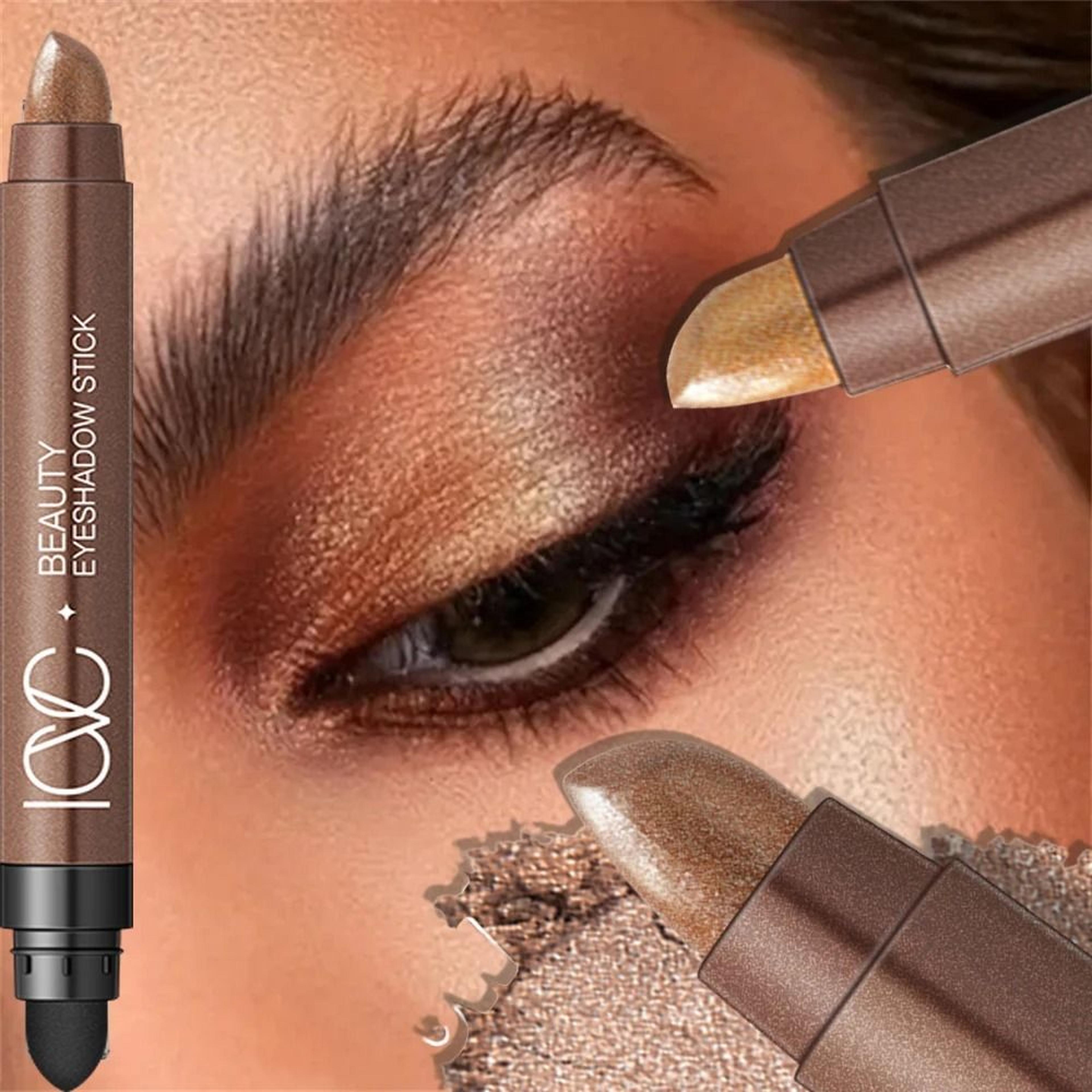 GlowDuo Double Head Waterproof Eyeshadow Stick Shimmer Glitter Crayon 8