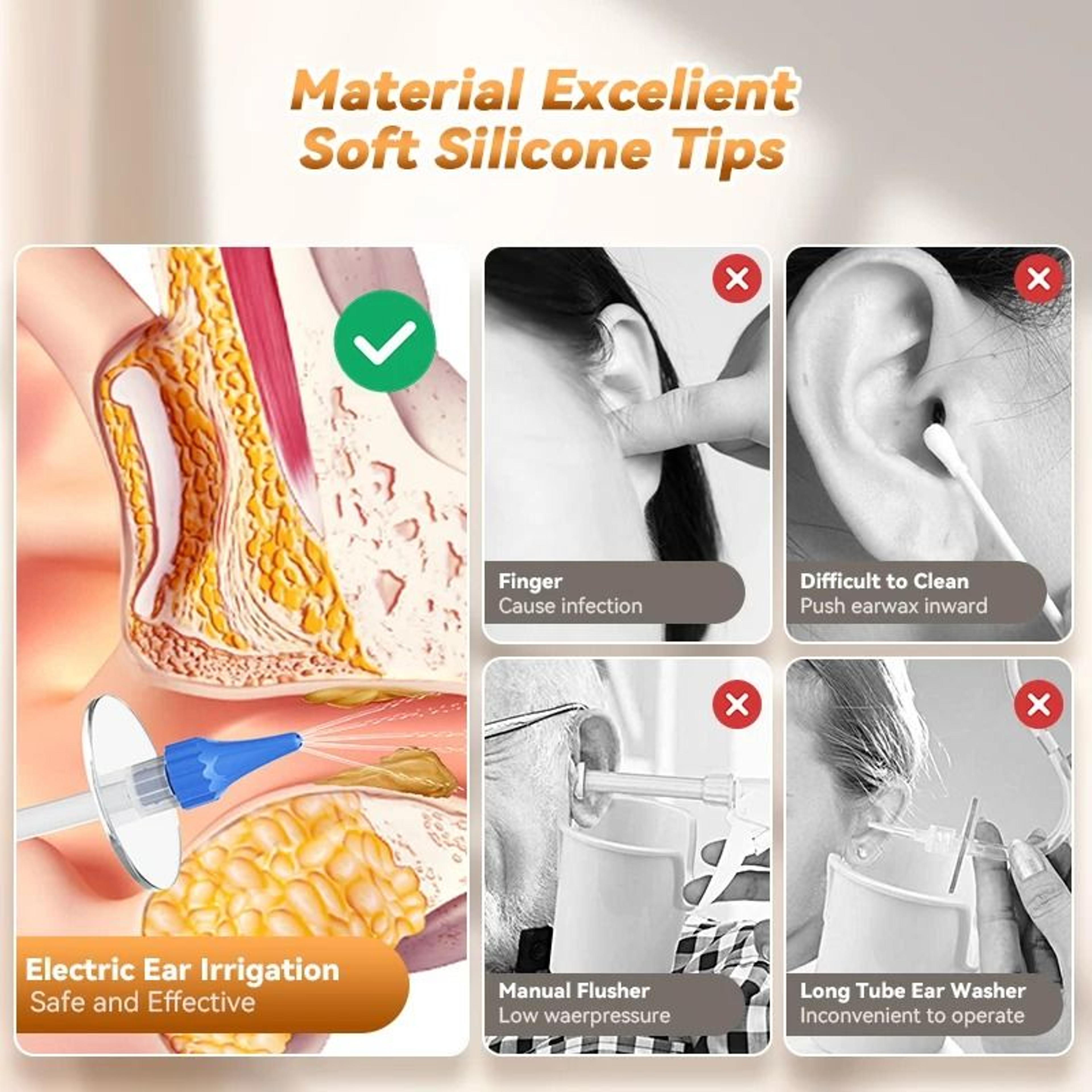 ClearFlow Manual Ear Irrigation Kit Safe Ear Wax Removal System 3