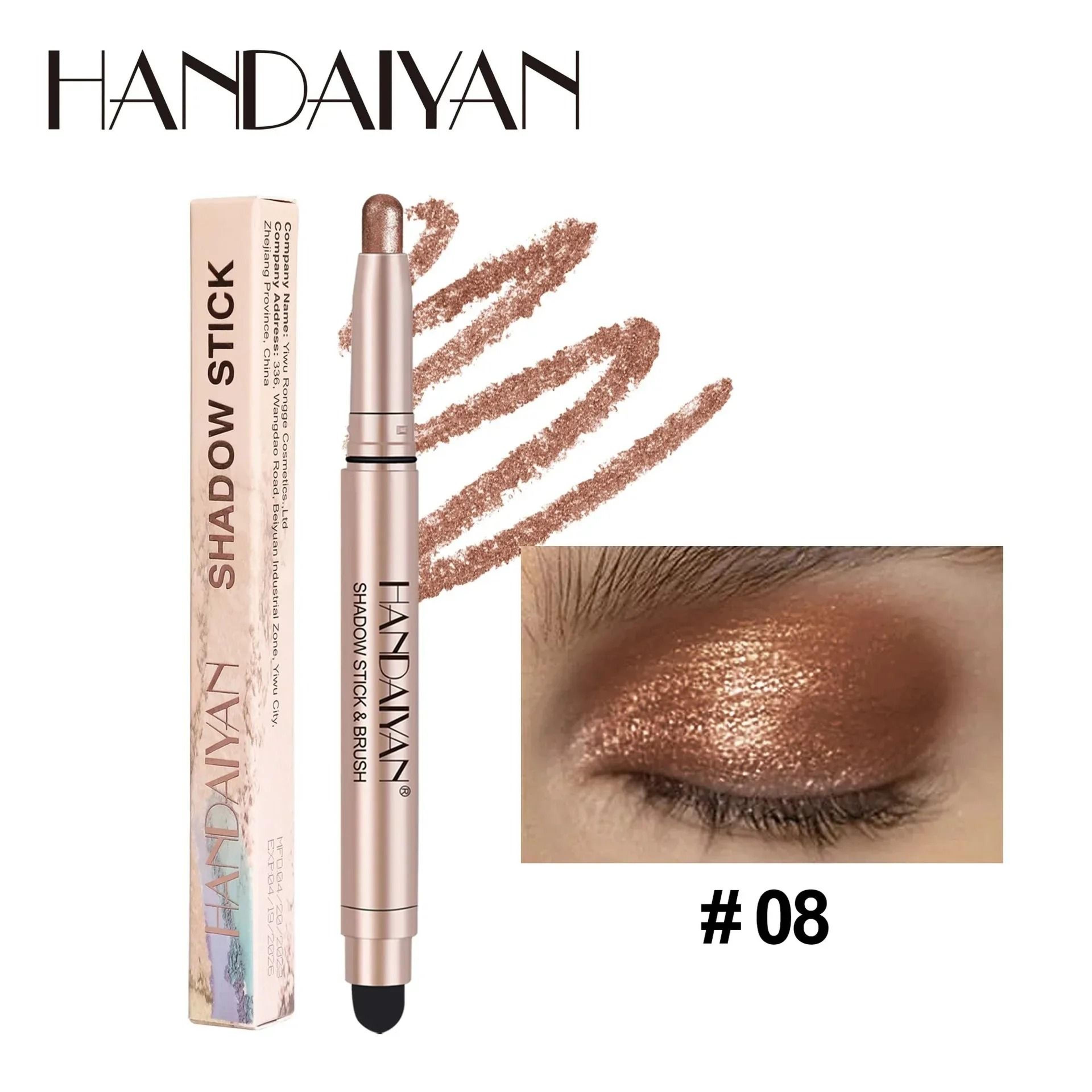 Midnight Glam Waterproof Eyeshadow Stick Black Eyeshadow Pencil 8