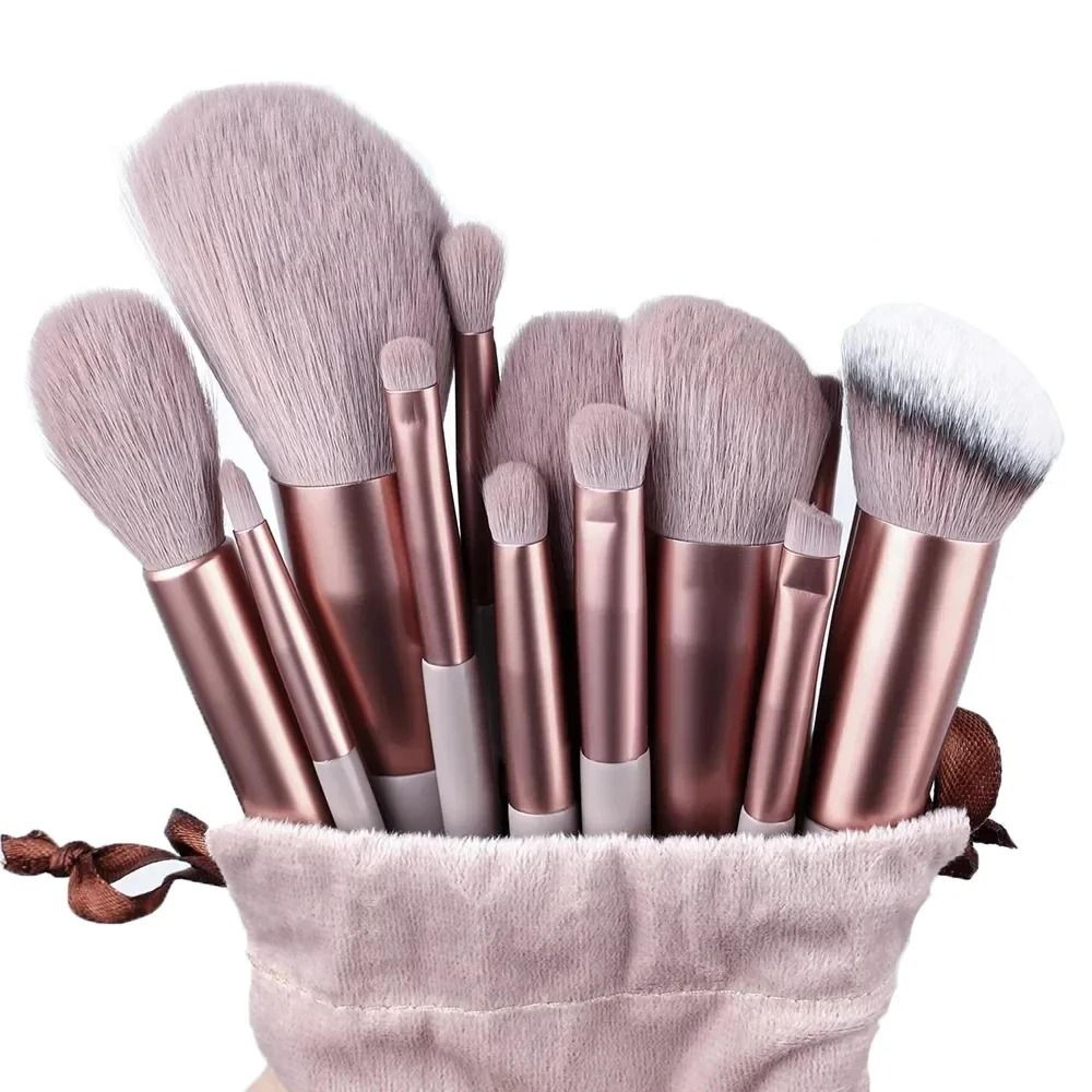 VelvetBlend 13 Piece Soft Fluffy Makeup Brush Set 4