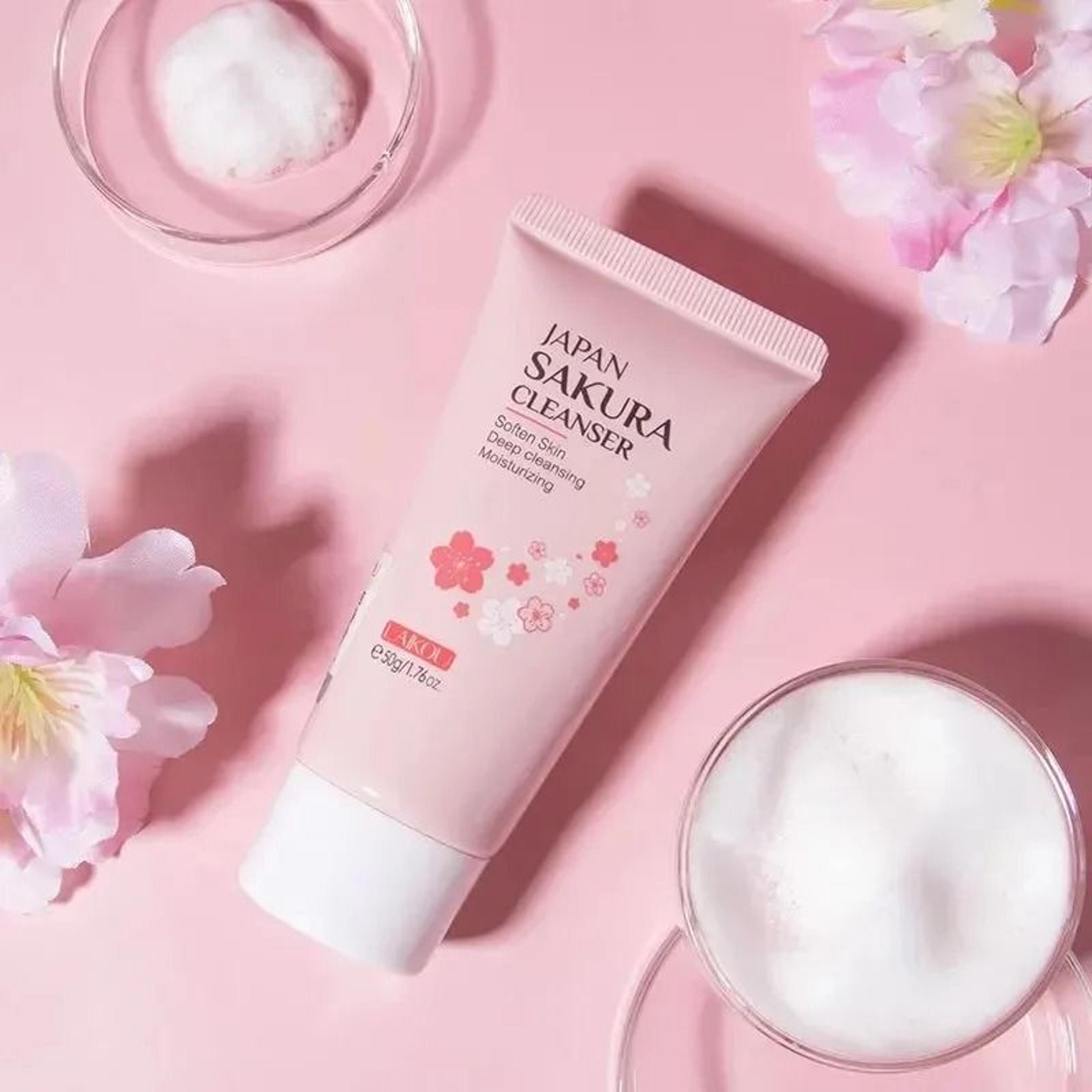LAIKOU Sakura Gentle Facial Cleanser For Oil Control And Pore Care 7