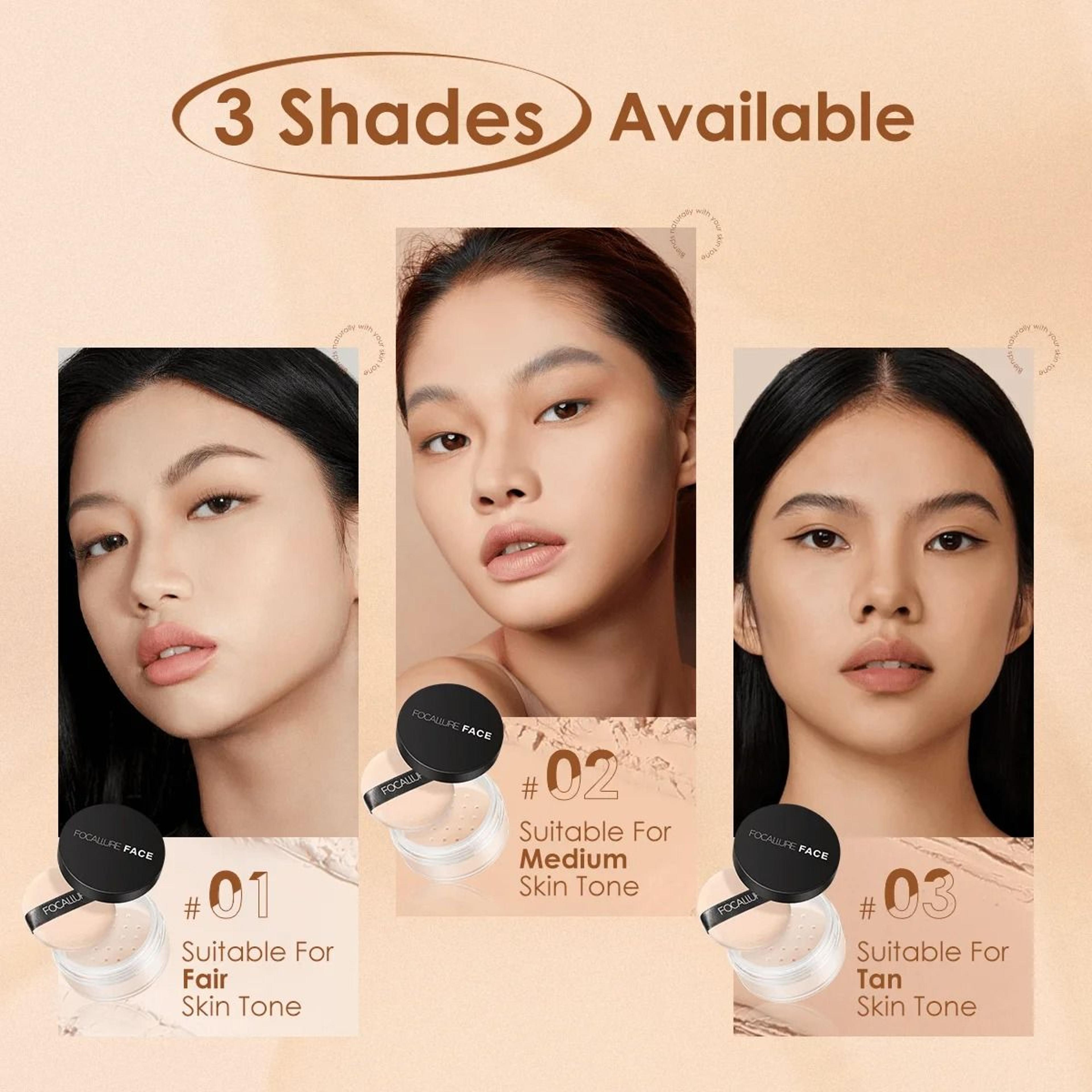 Focallure Invisible Finish Loose Setting Powder Translucent Oil Control Face Powder 11
