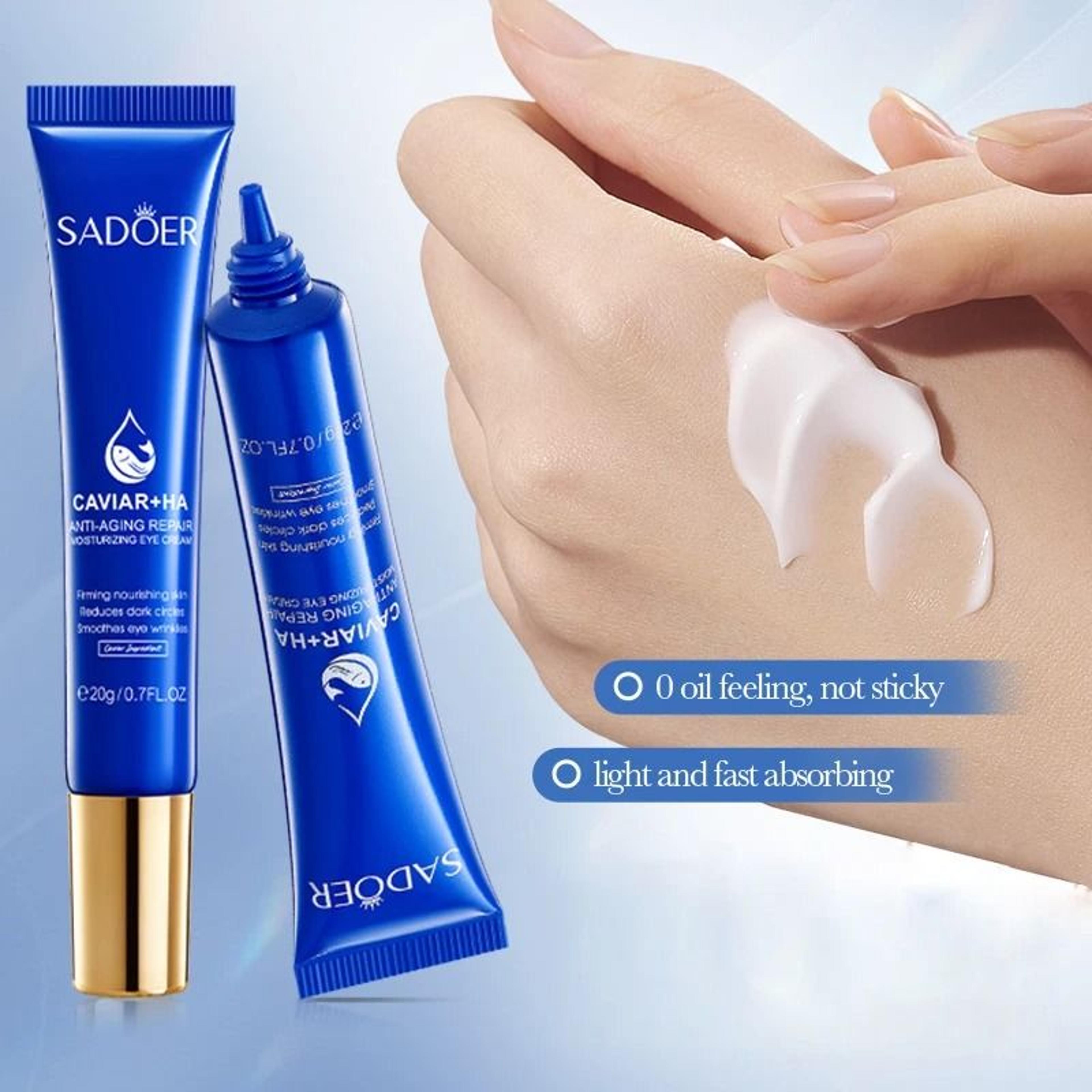 SADOER Caviar Hyaluronic Acid Eye Cream For Dark Circles And Firming 3