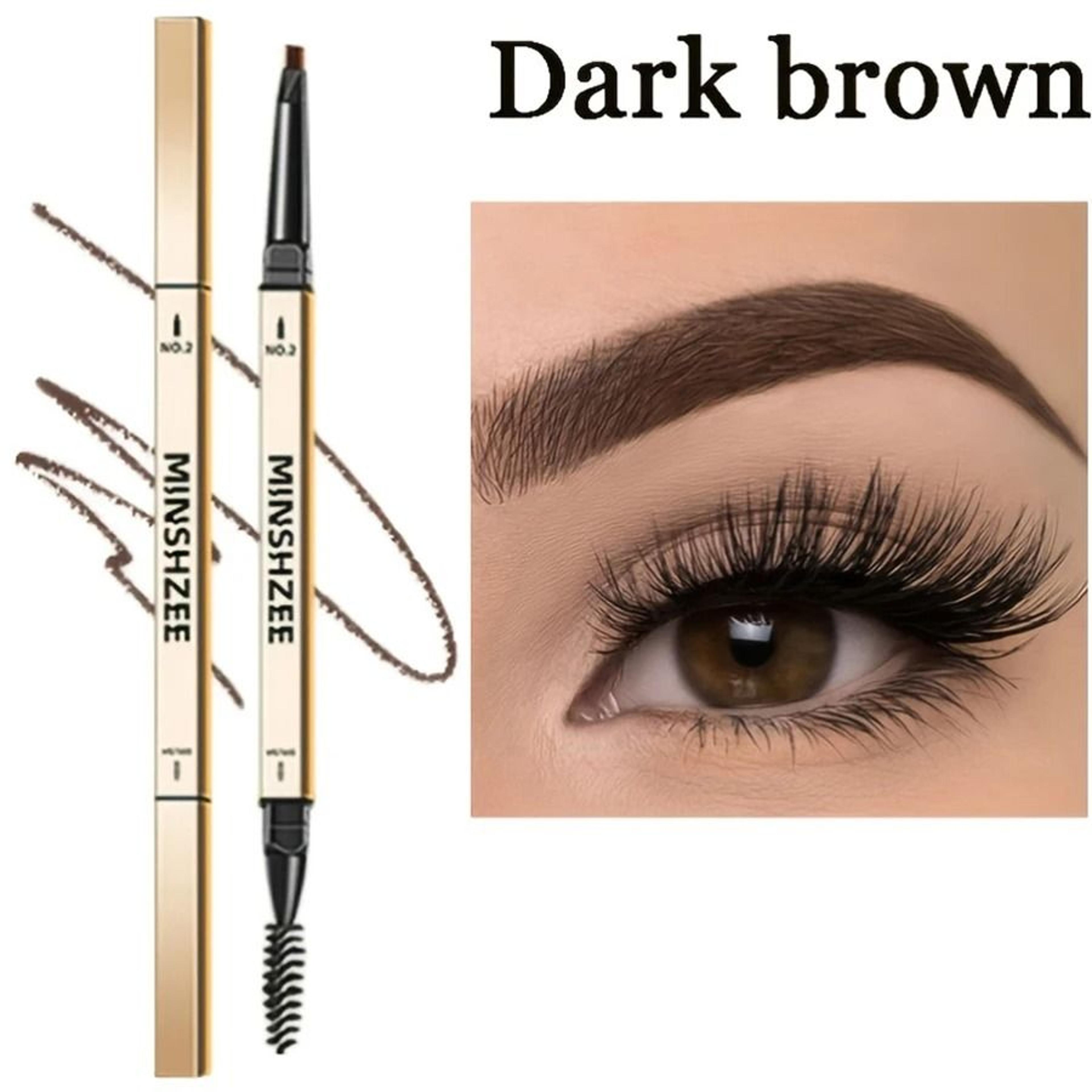 Waterproof Matte Double Head Eyebrow Pen With Brush 1