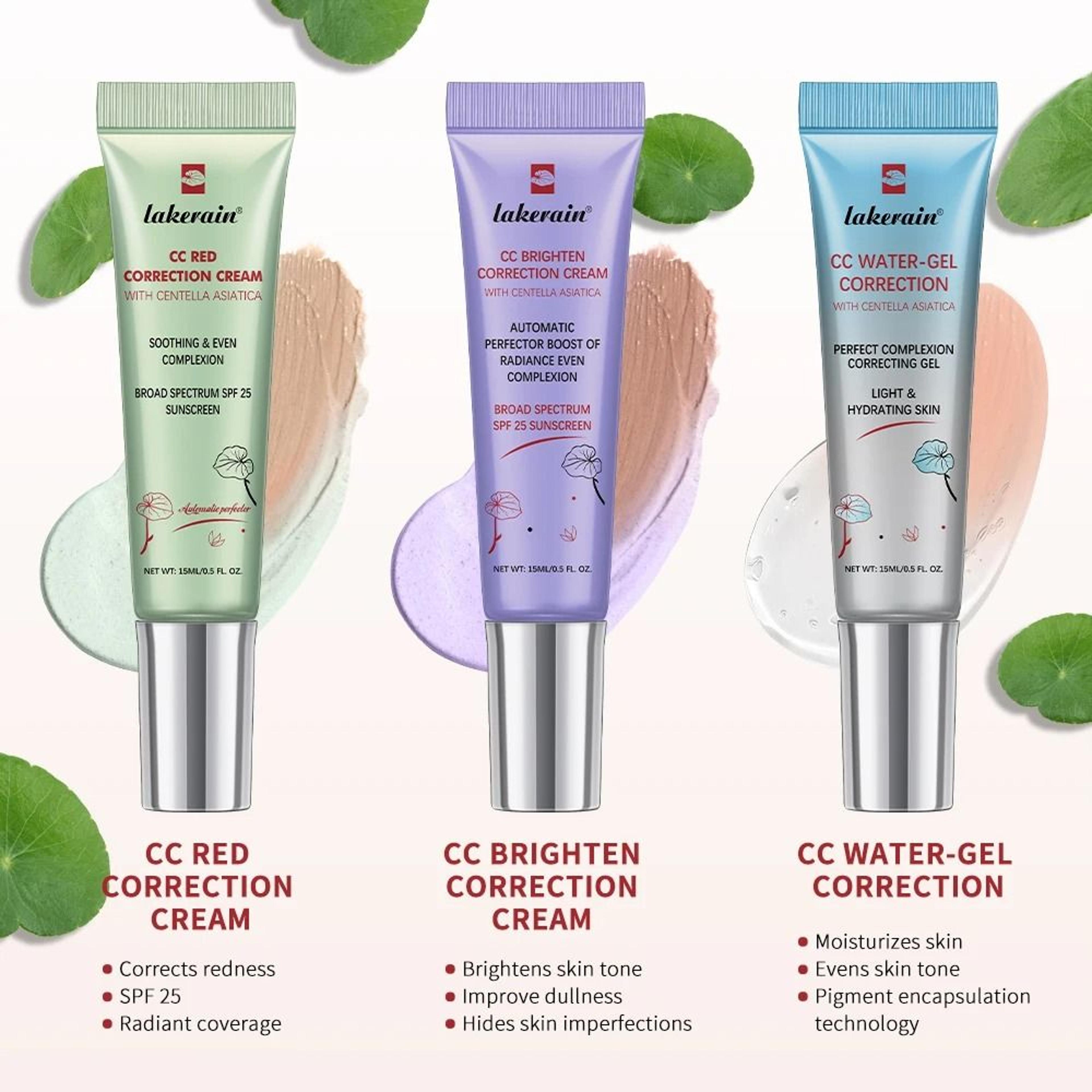 3pcs Color Changing CC Cream High Coverage Korean Foundation 4