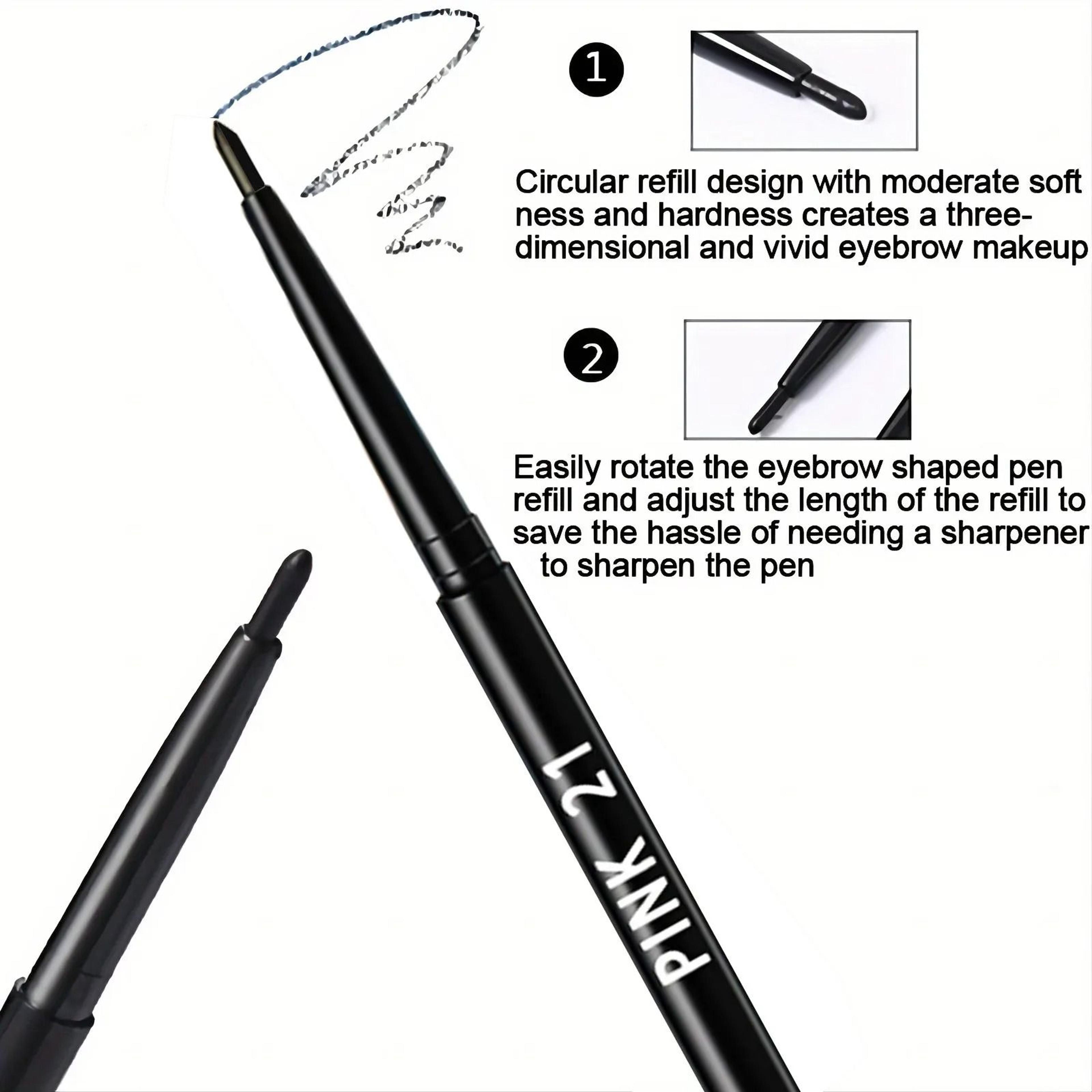 10Pcs Waterproof Long Lasting Black Eyeliner Pencil Set 3