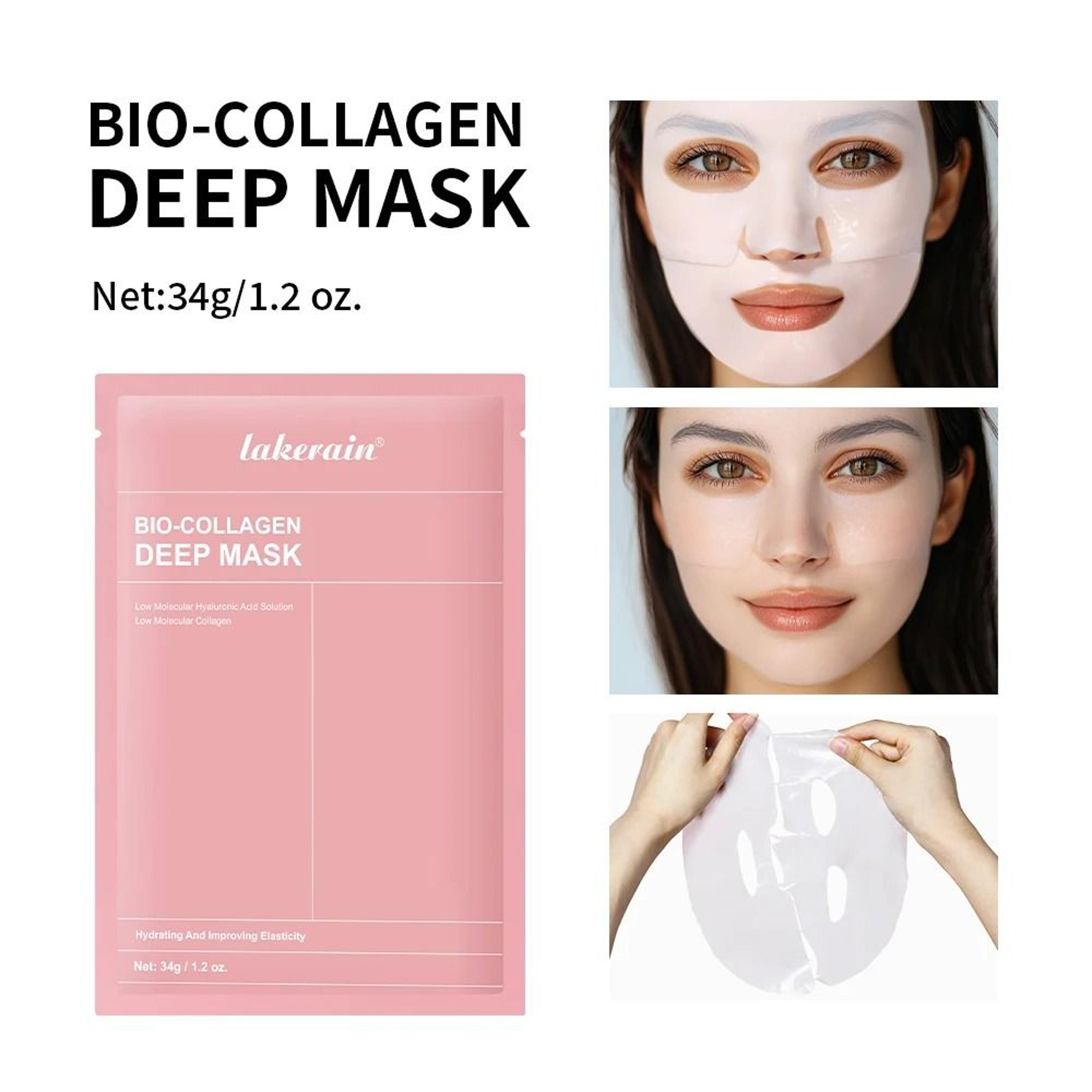 Bio Collagen Real Deep Hydrating Overnight Hydrogel Face Mask 1