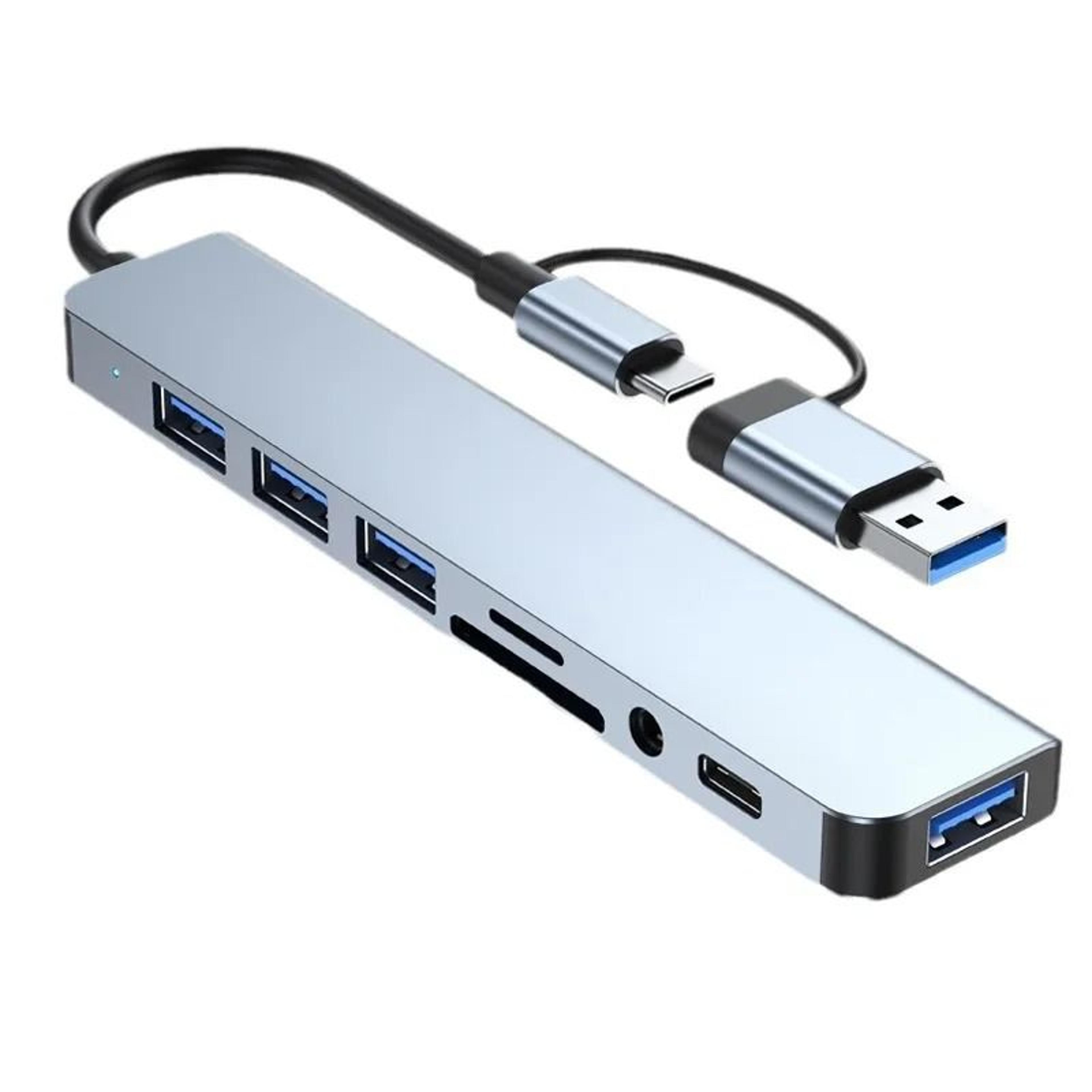 8 In 1 USB C Hub Docking Station With Audio And Card Reader 0