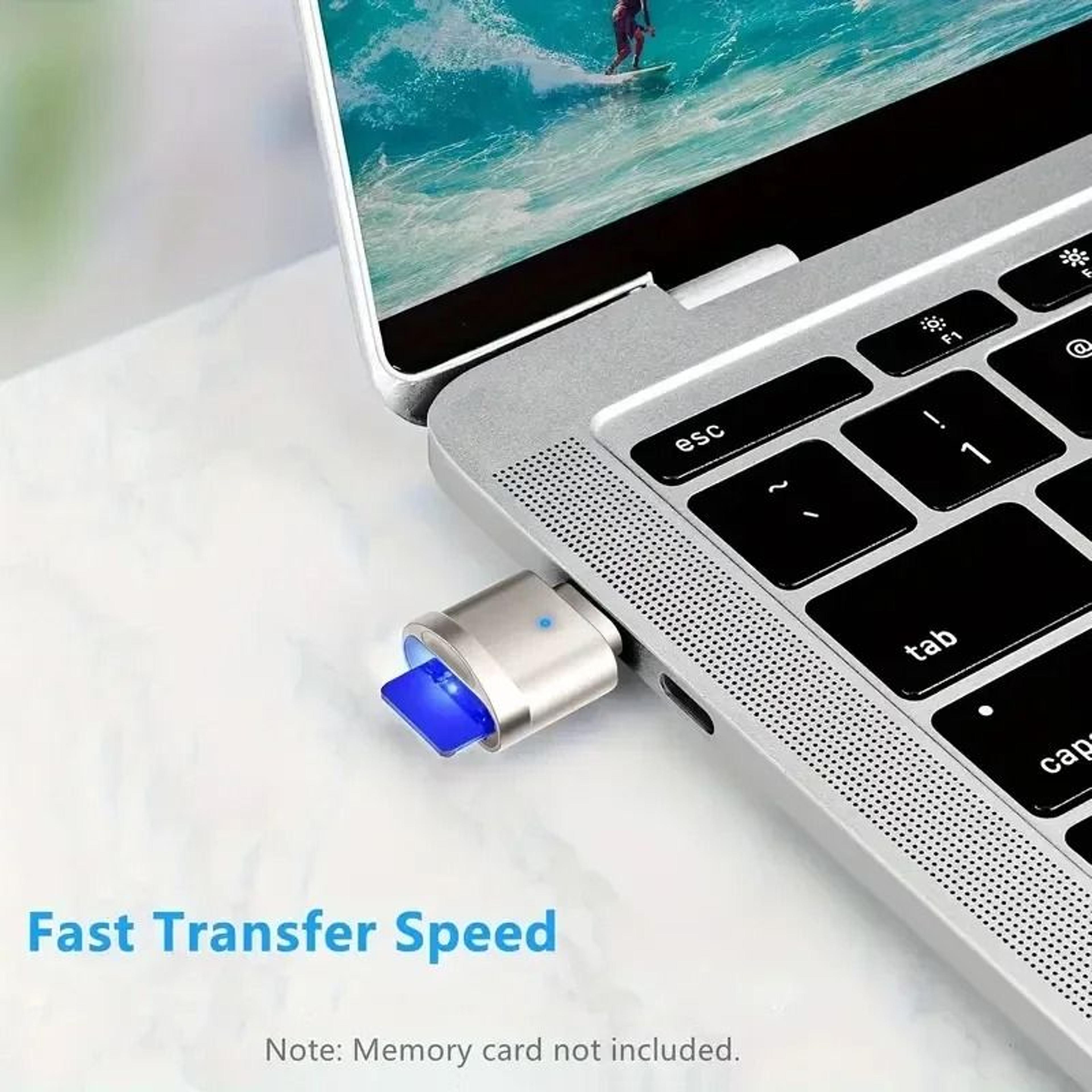 Zinc Alloy USB C SD And TF Card Reader With USB Adapter 5