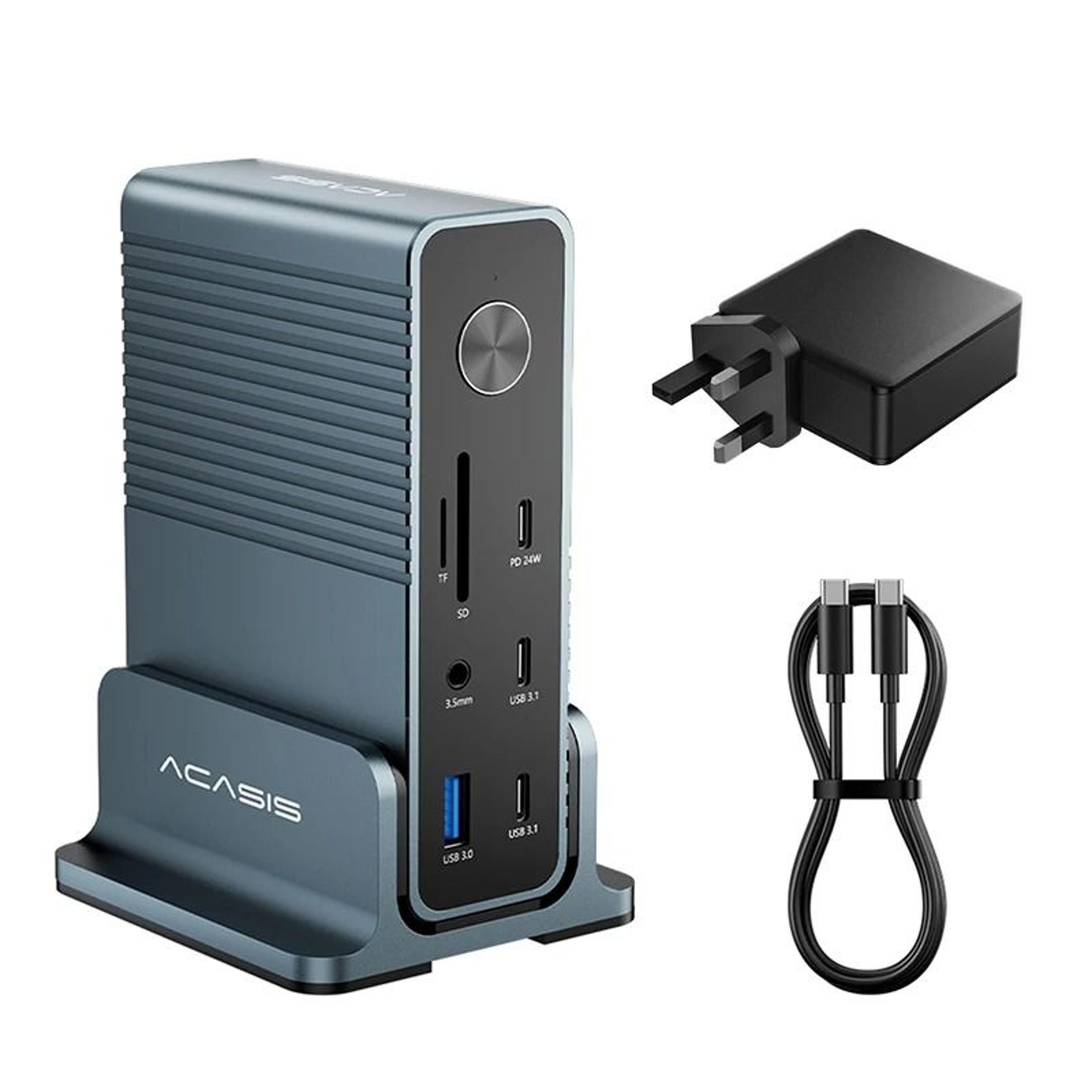 Acasis 15 In 1 USB C Docking Station With Triple 4K Display 4