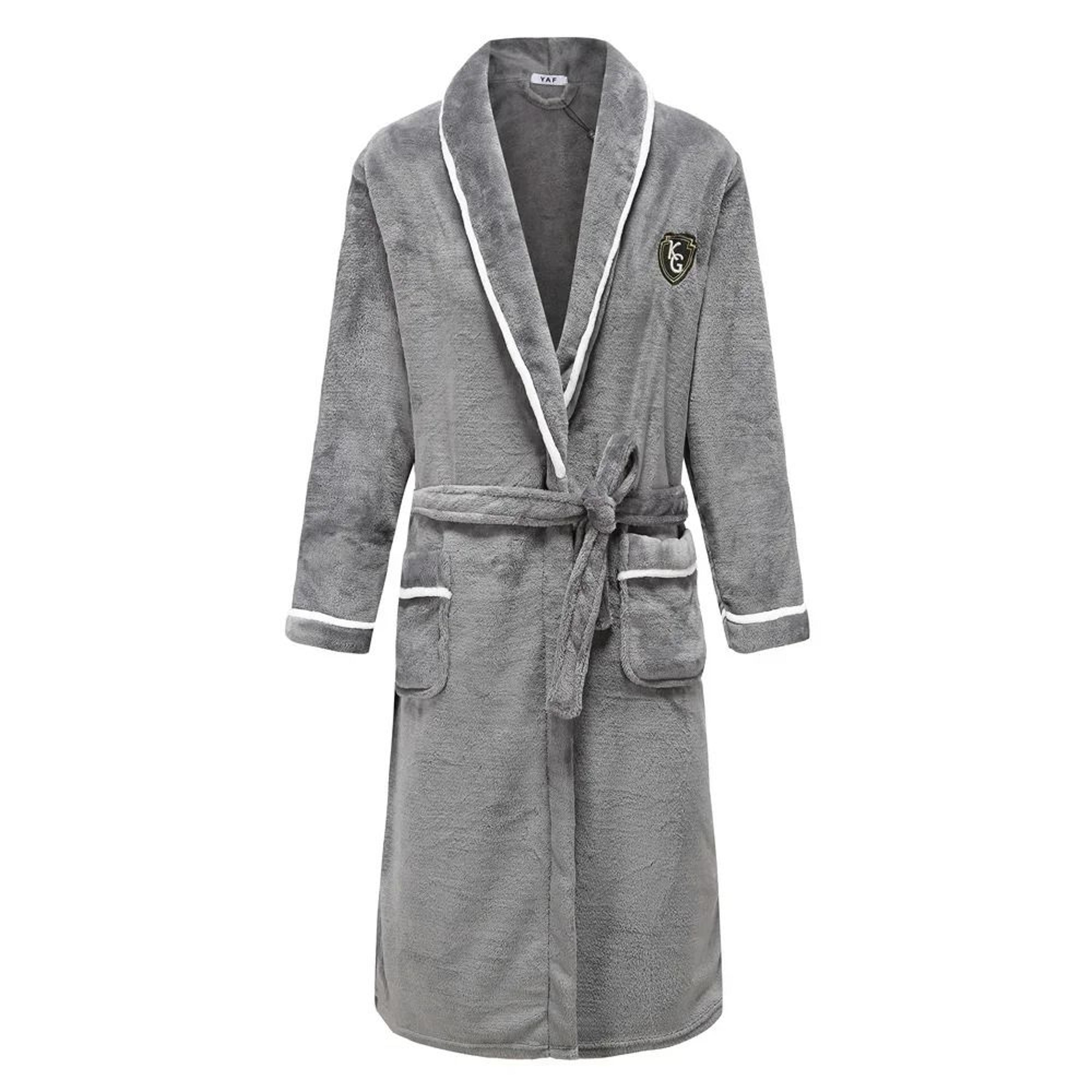 Winter Thick Coral Fleece Couple Robe Plush Flannel Kimono Gown 10