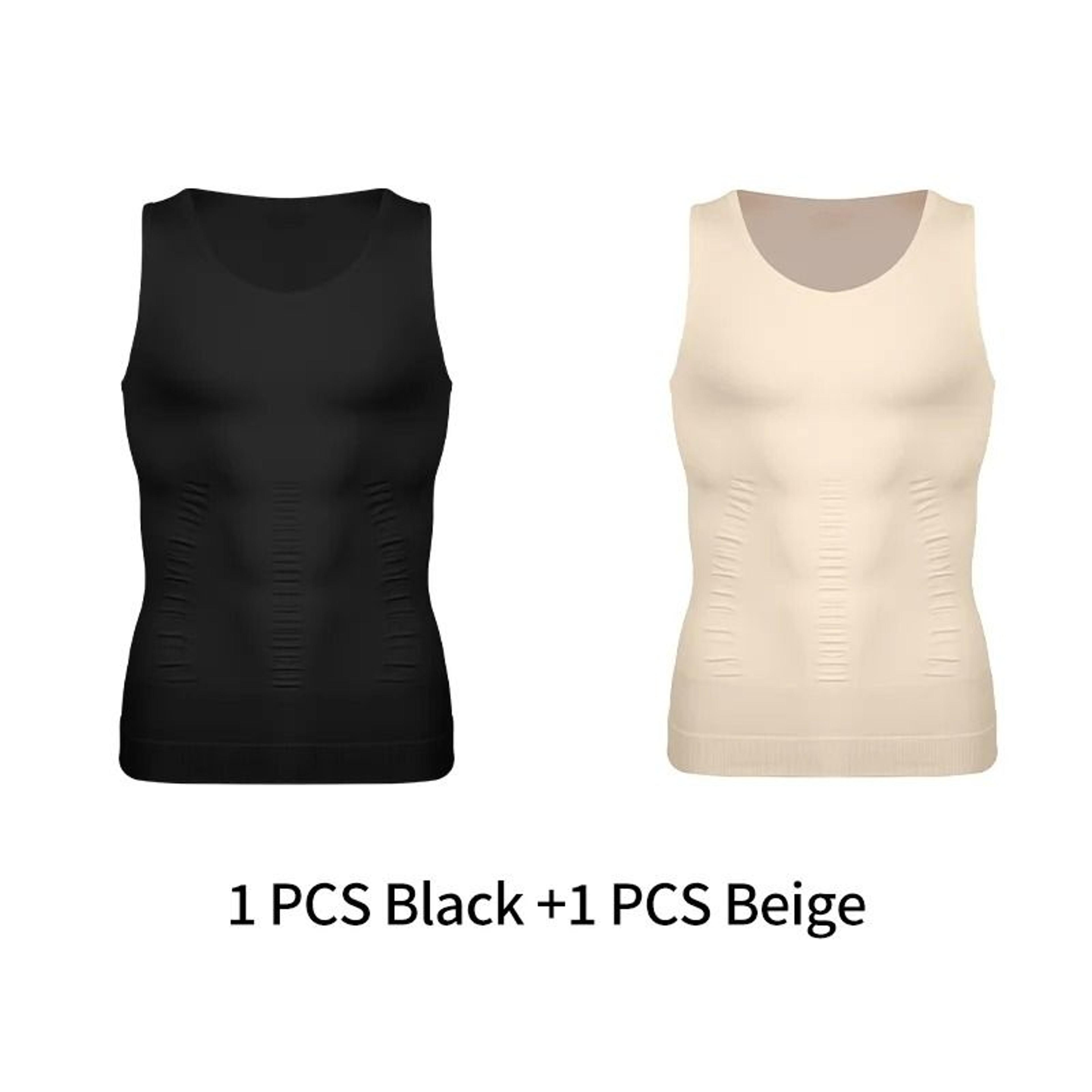 CoreFit Mens Body Shaper Vest Compression Tank Top 21