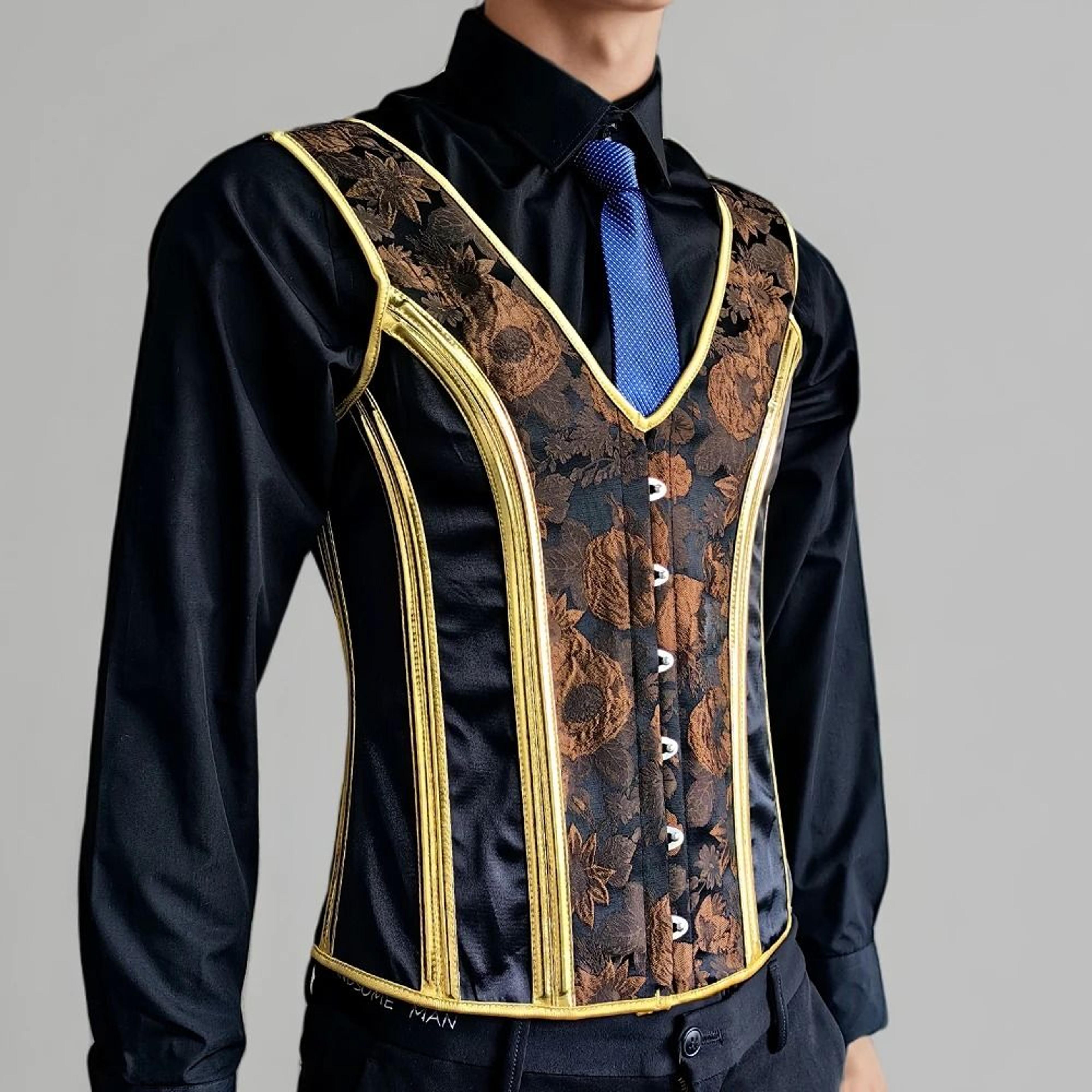 RegalFit Mens Waist Trainer Corset Slimming Vintage Waistcoat 3