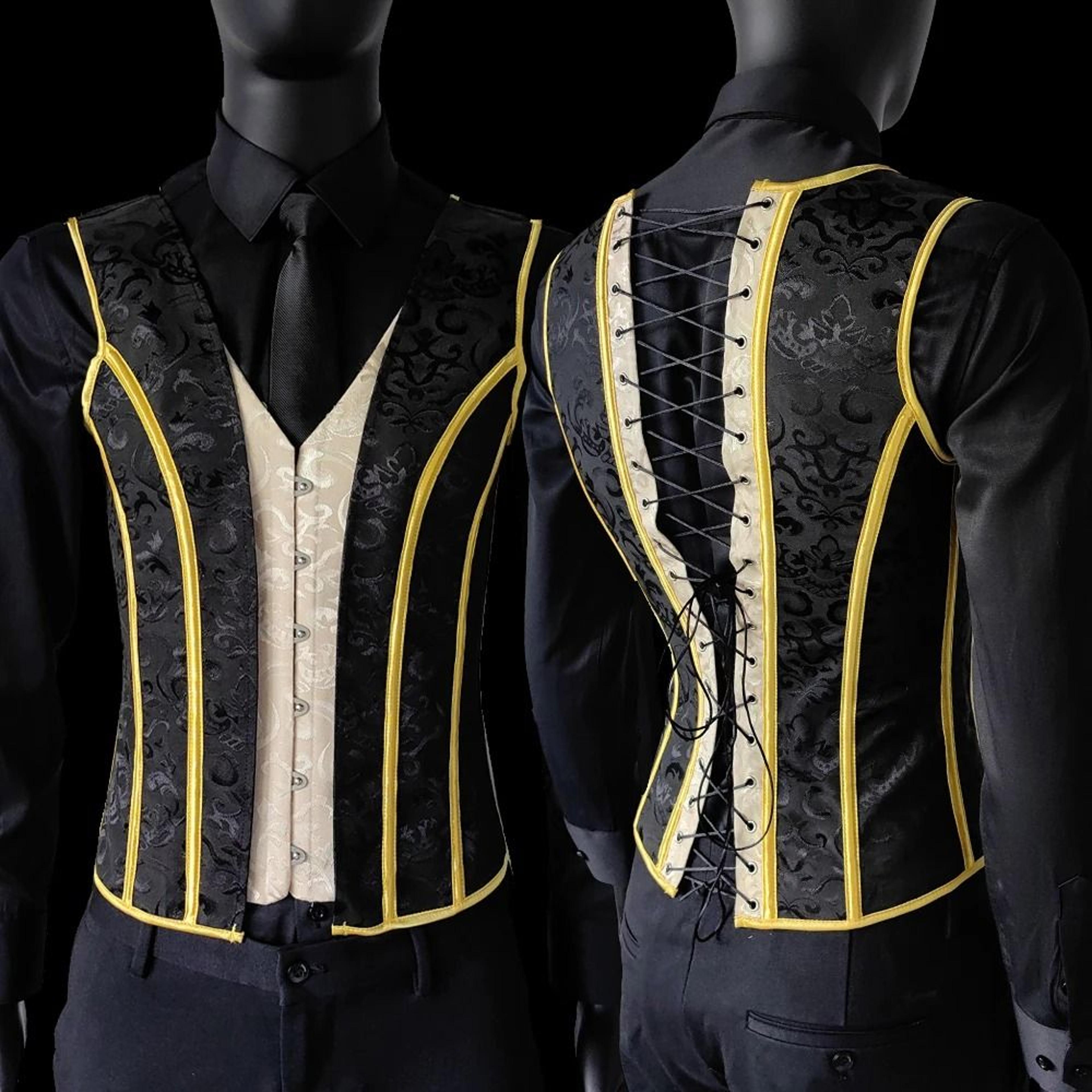 RegalFit Mens Waist Trainer Corset Slimming Vintage Waistcoat 7