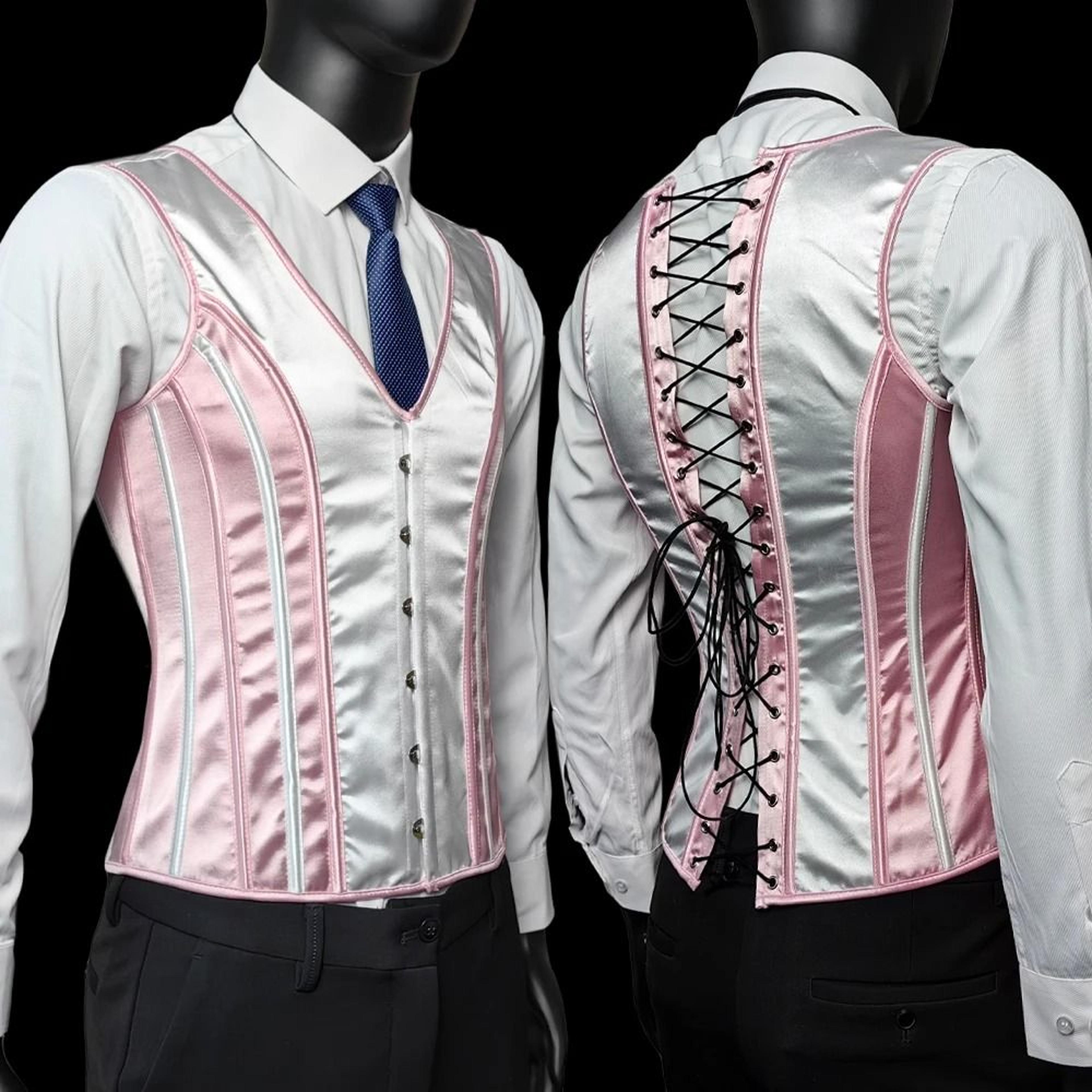 RegalFit Mens Waist Trainer Corset Slimming Vintage Waistcoat 15