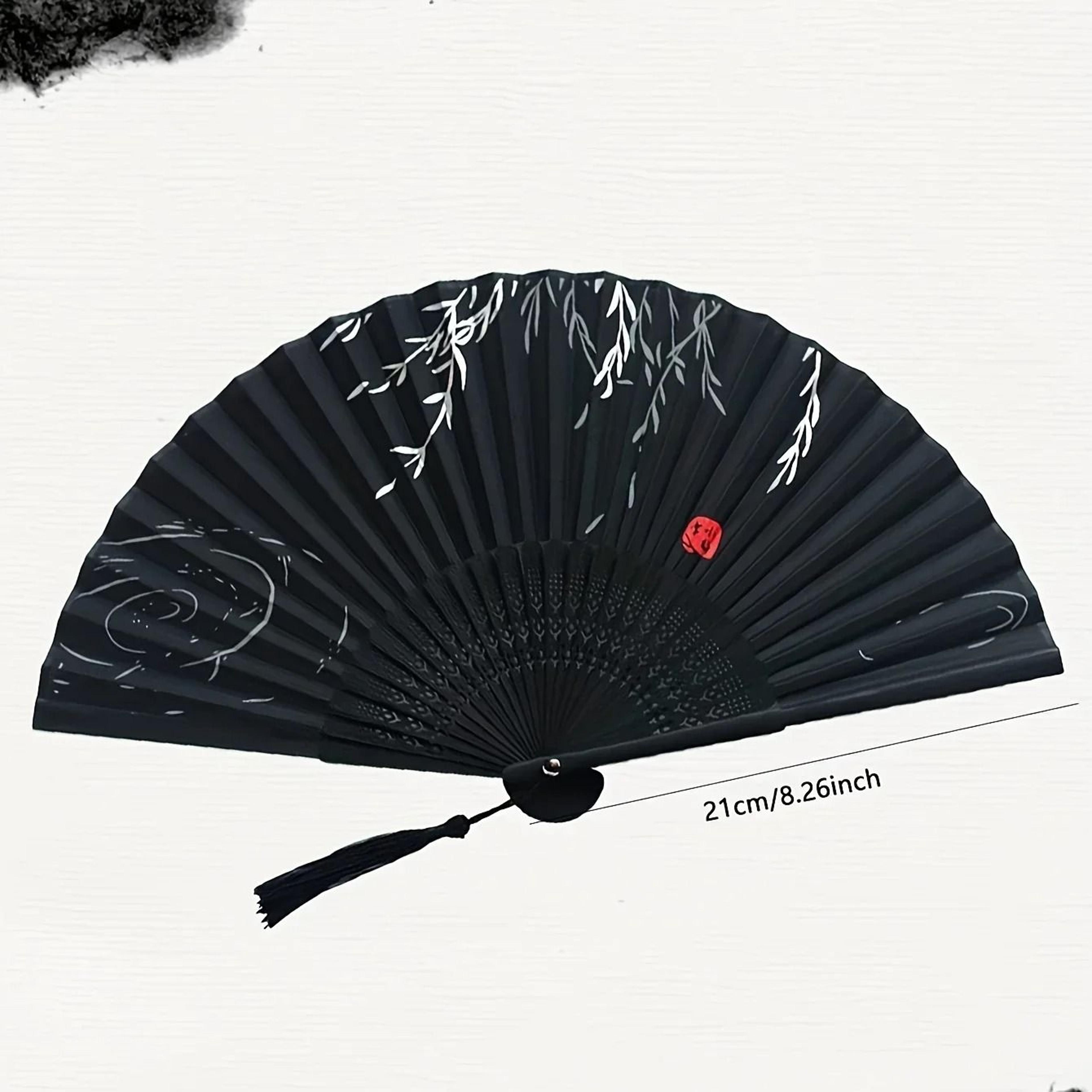Multi Colored Bamboo Folding Hand Fan For Weddings And Parties 3