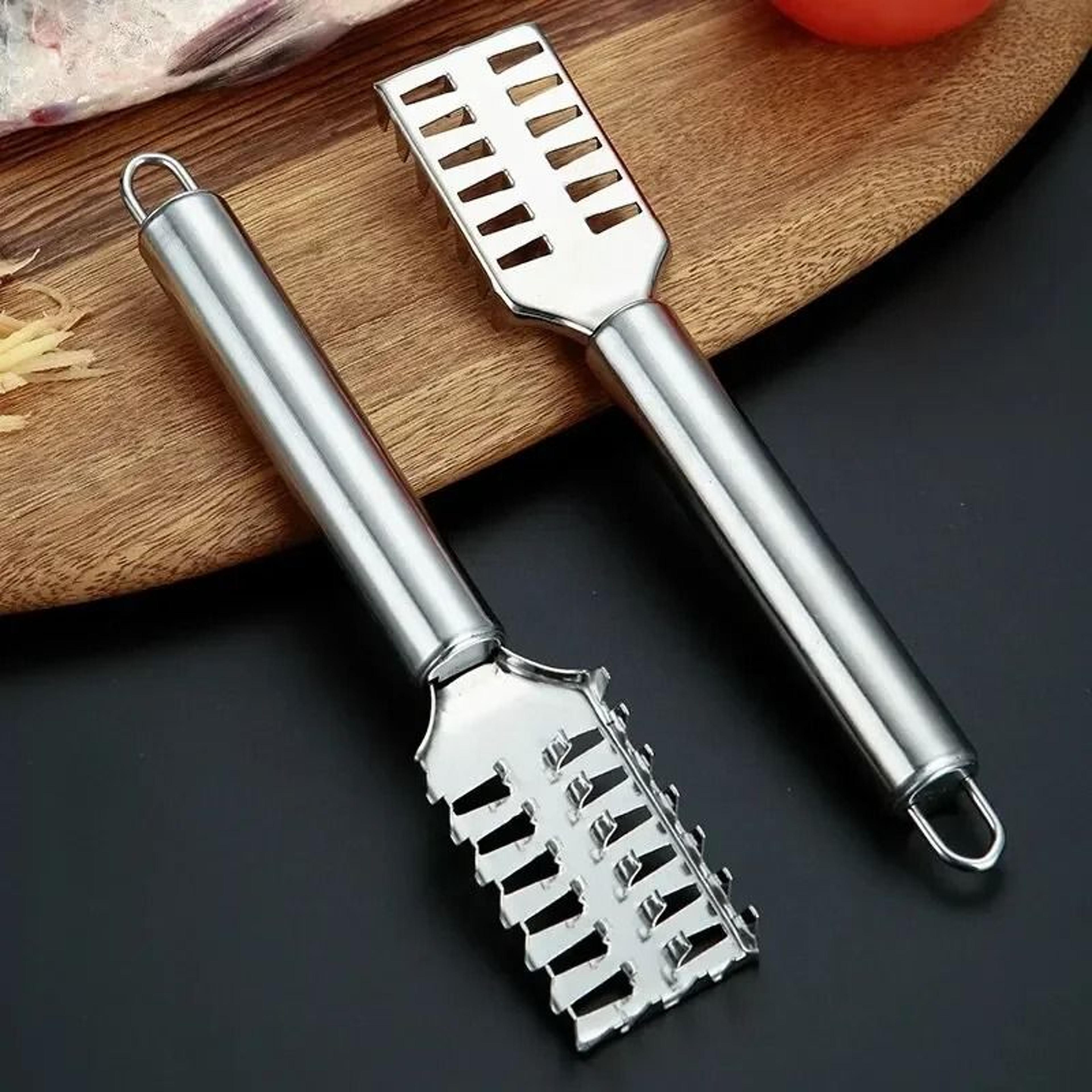 AquaClean Stainless Steel Fish Scale Scraper And Fillet Knife Tool 5