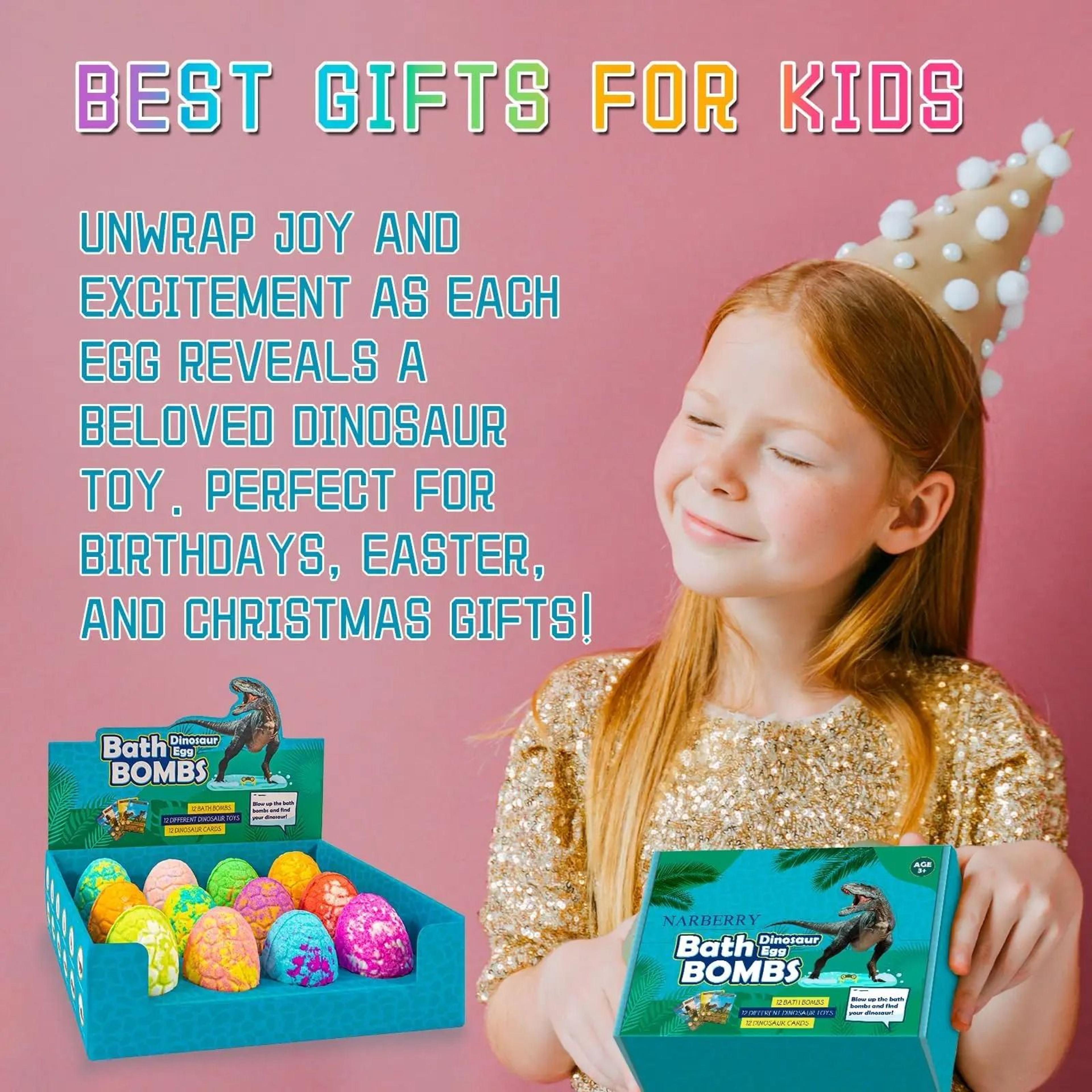DinoFizz Dinosaur Bath Bombs For Kids 12 Pack Surprise Gift Set 2