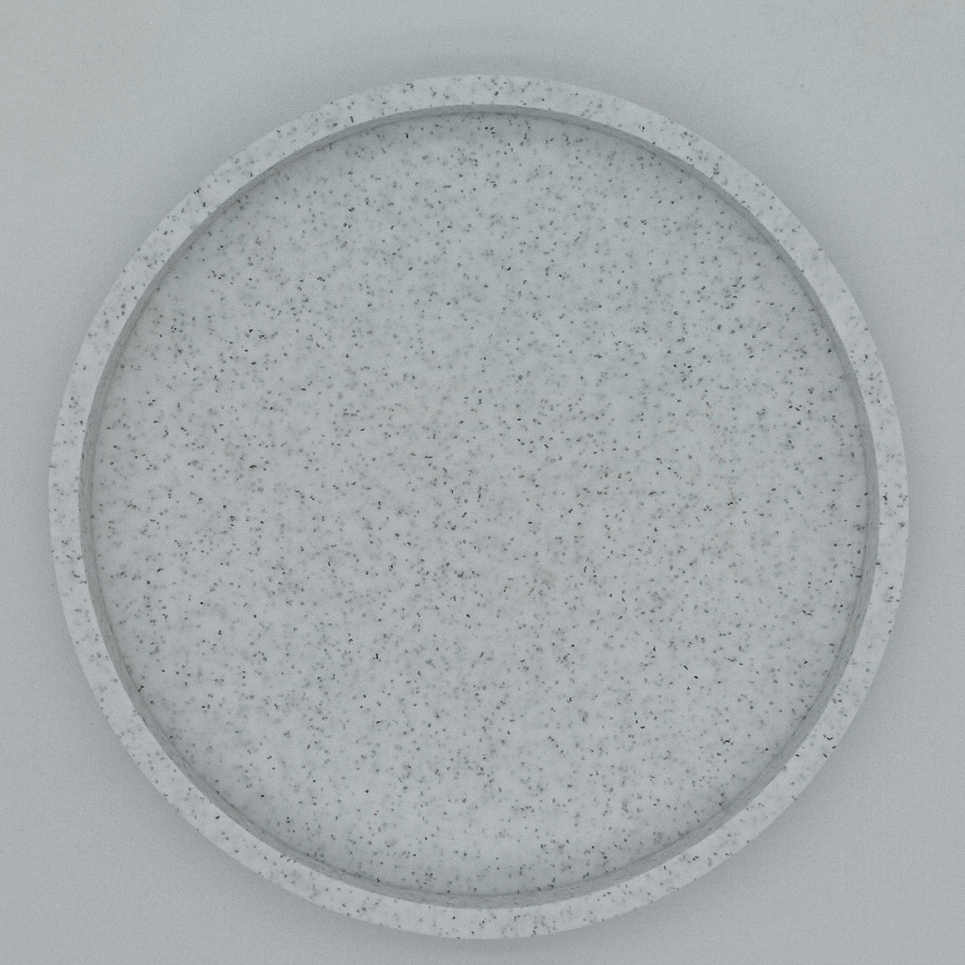 PureCircle Round Bathroom Vanity Tray Silicone Decorative Organizer 1