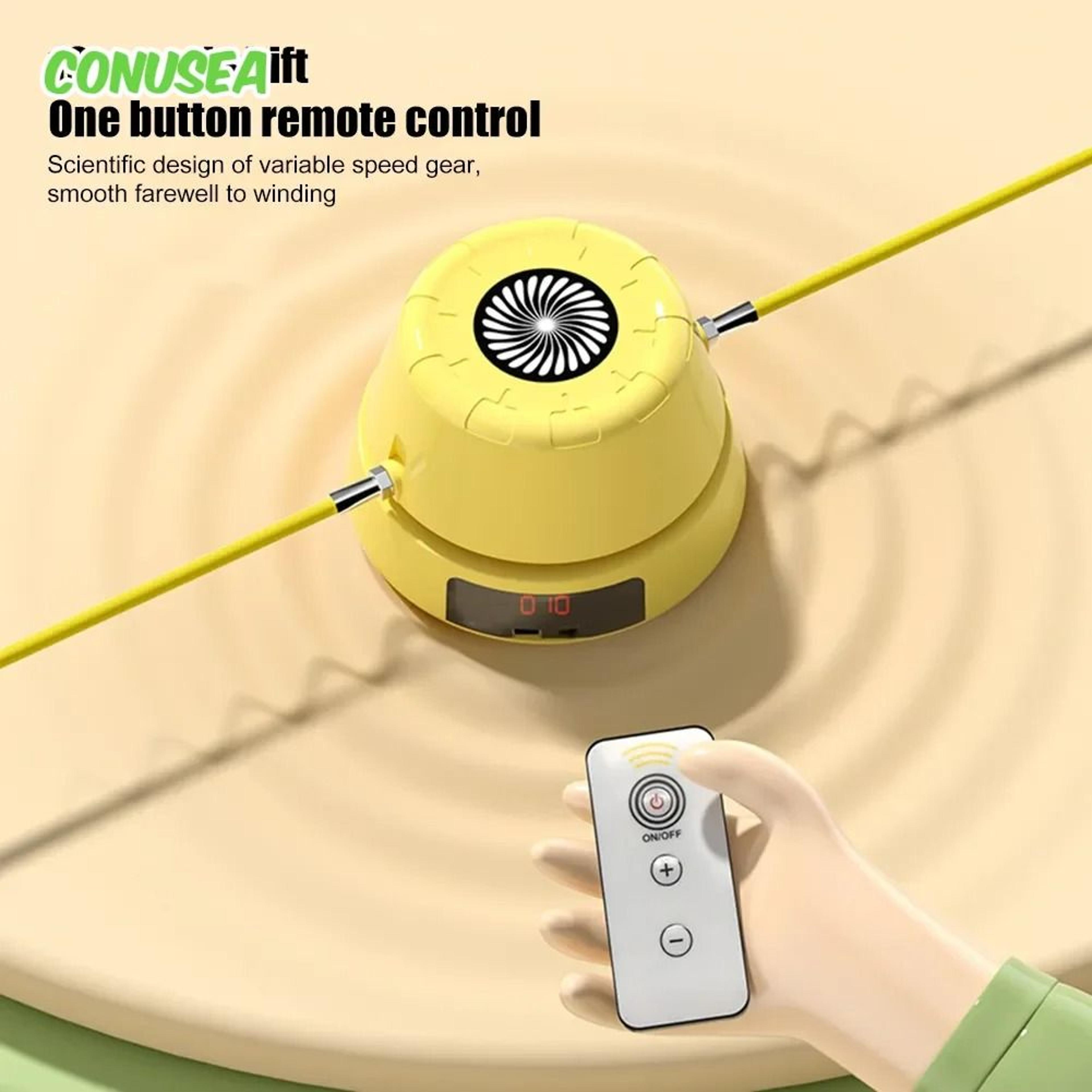Electric Jump Rope Machine With Digital Counter And Remote Control 4