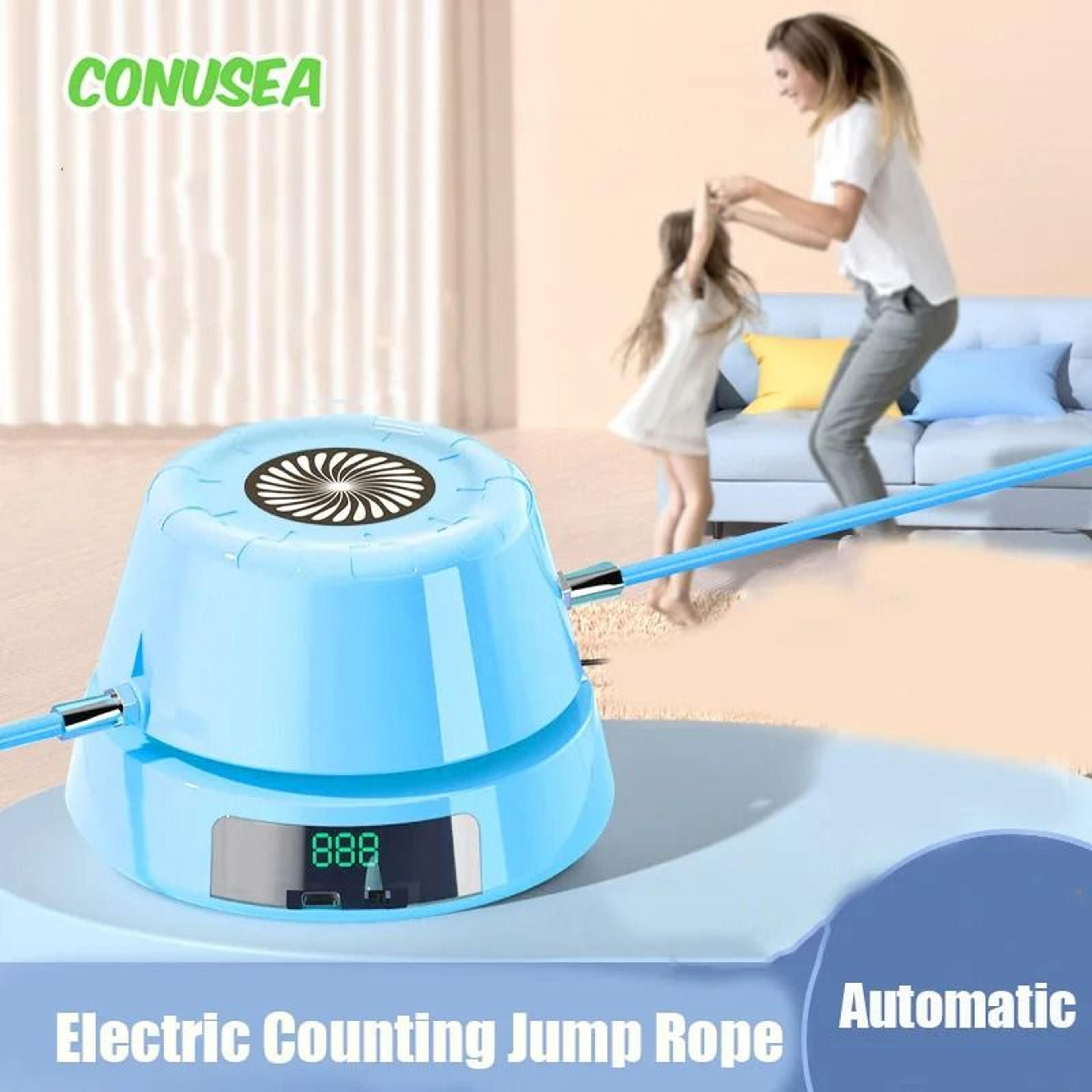 Electric Jump Rope Machine With Digital Counter And Remote Control 9