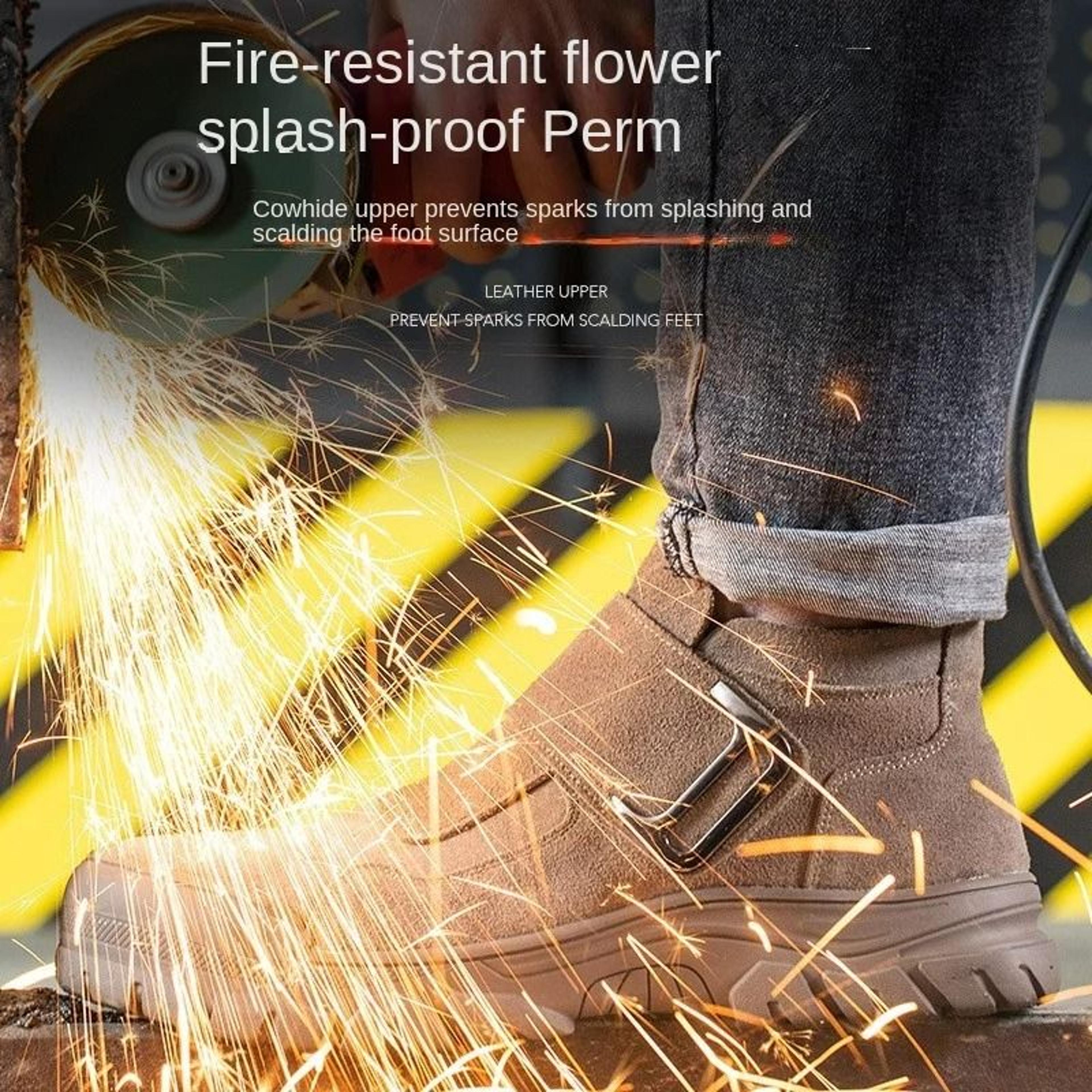 Mens Steel Toe Safety Work Shoes Anti Smash Anti Puncture Sneakers 6