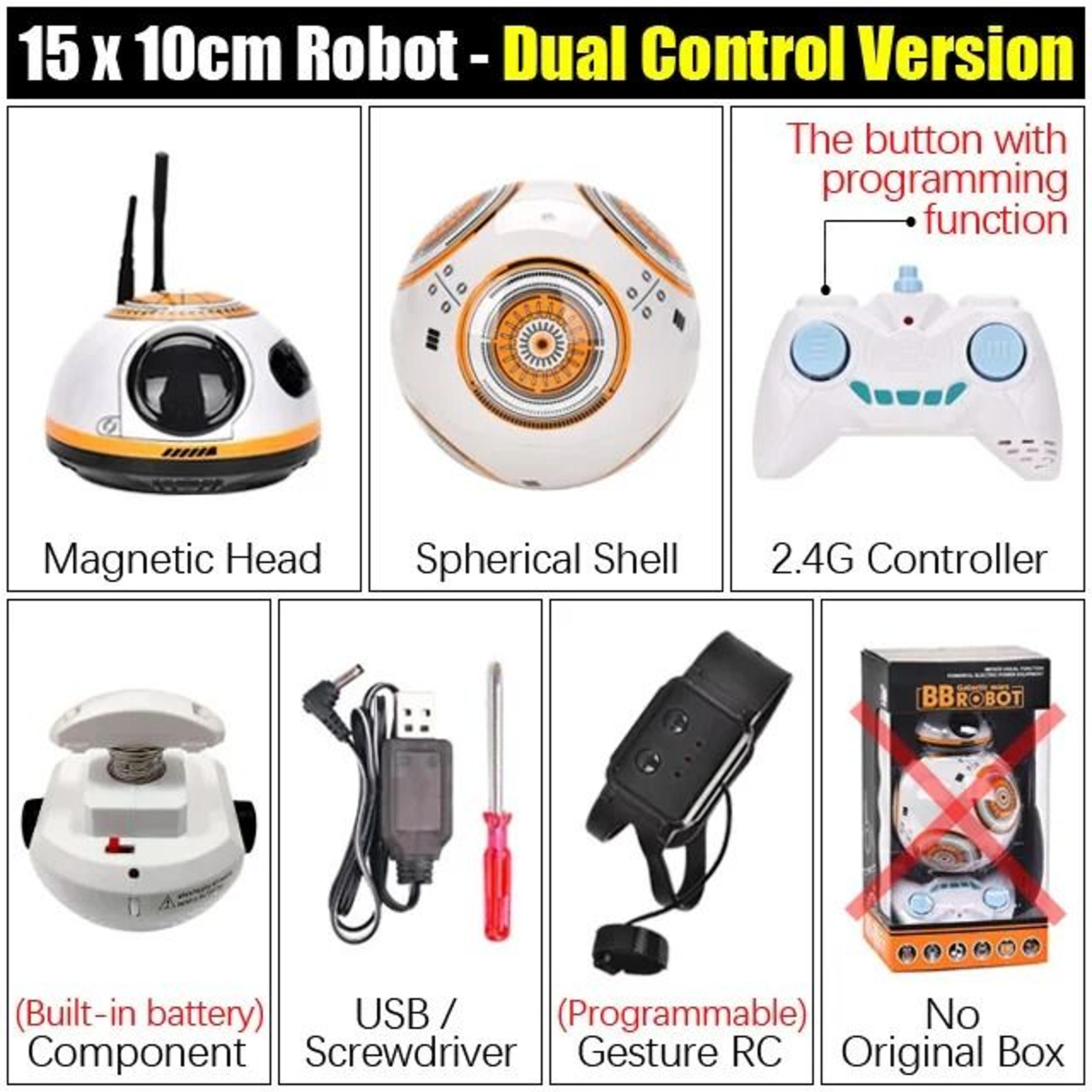 24G Intelligent RC Robot Car With Gesture Control And Sound Effects 8