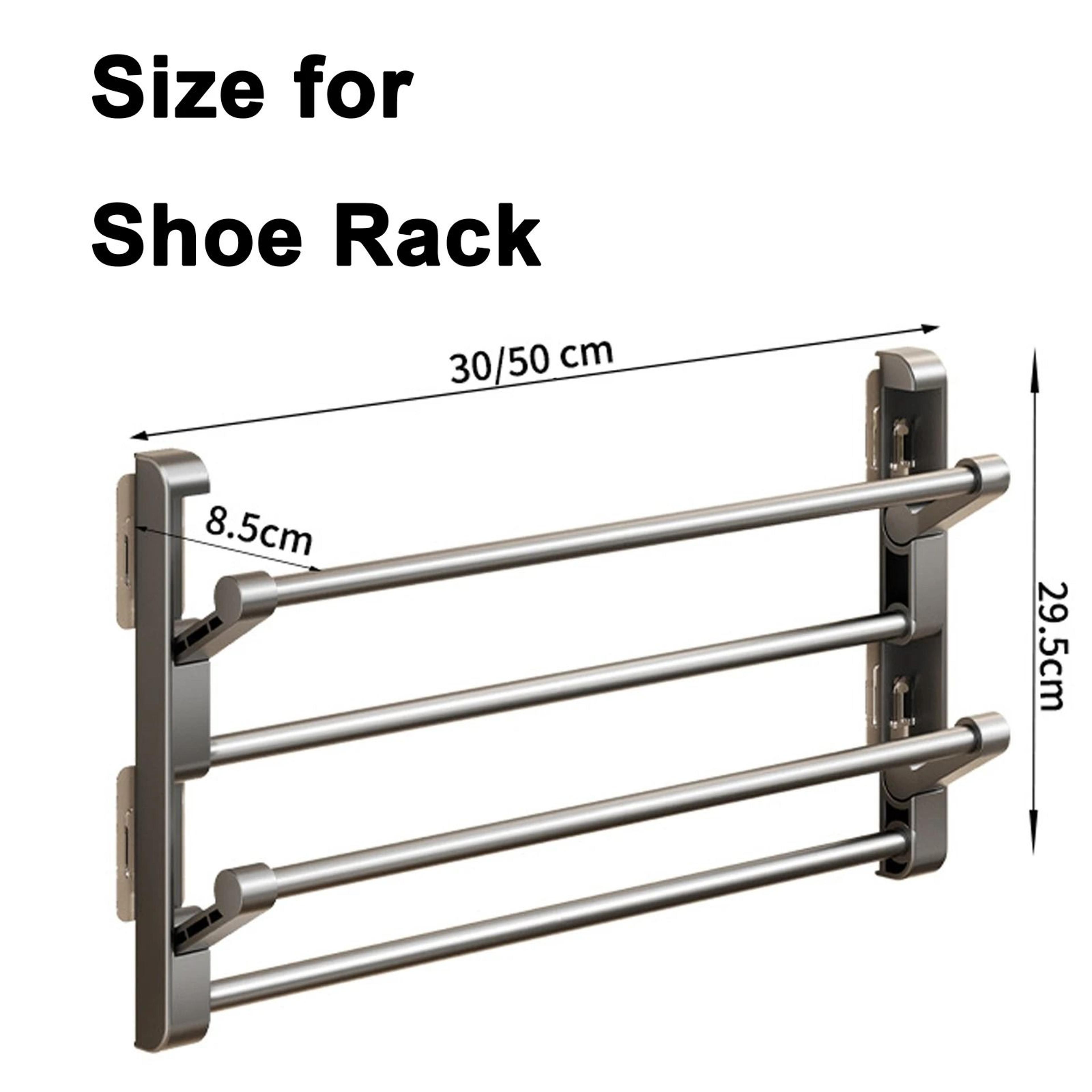 Wall Mounted Slipper Storage Rack Bathroom Shoe Hook Holder 4