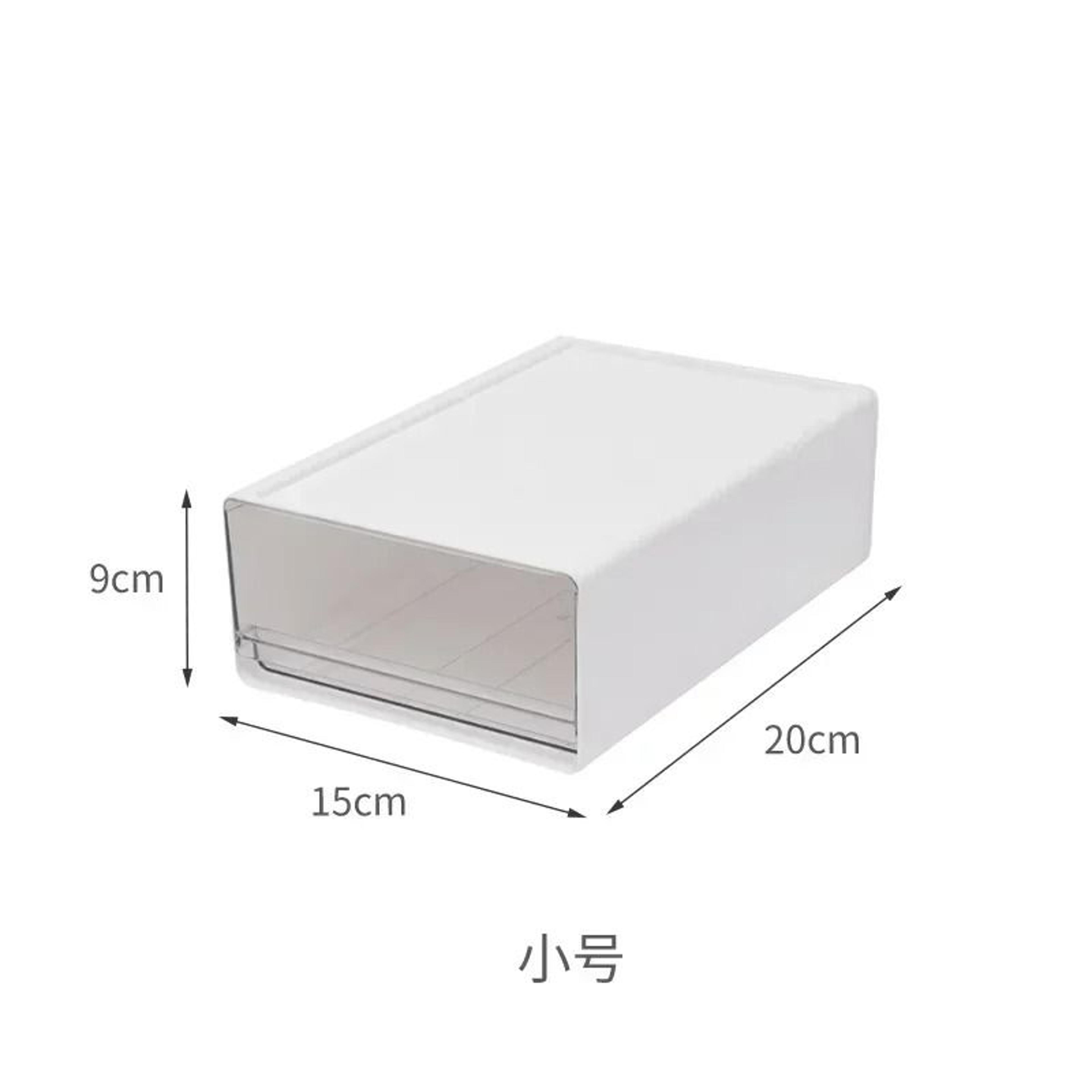 Transparent Desktop Storage Drawer Cabinet Stackable File Organizer 1