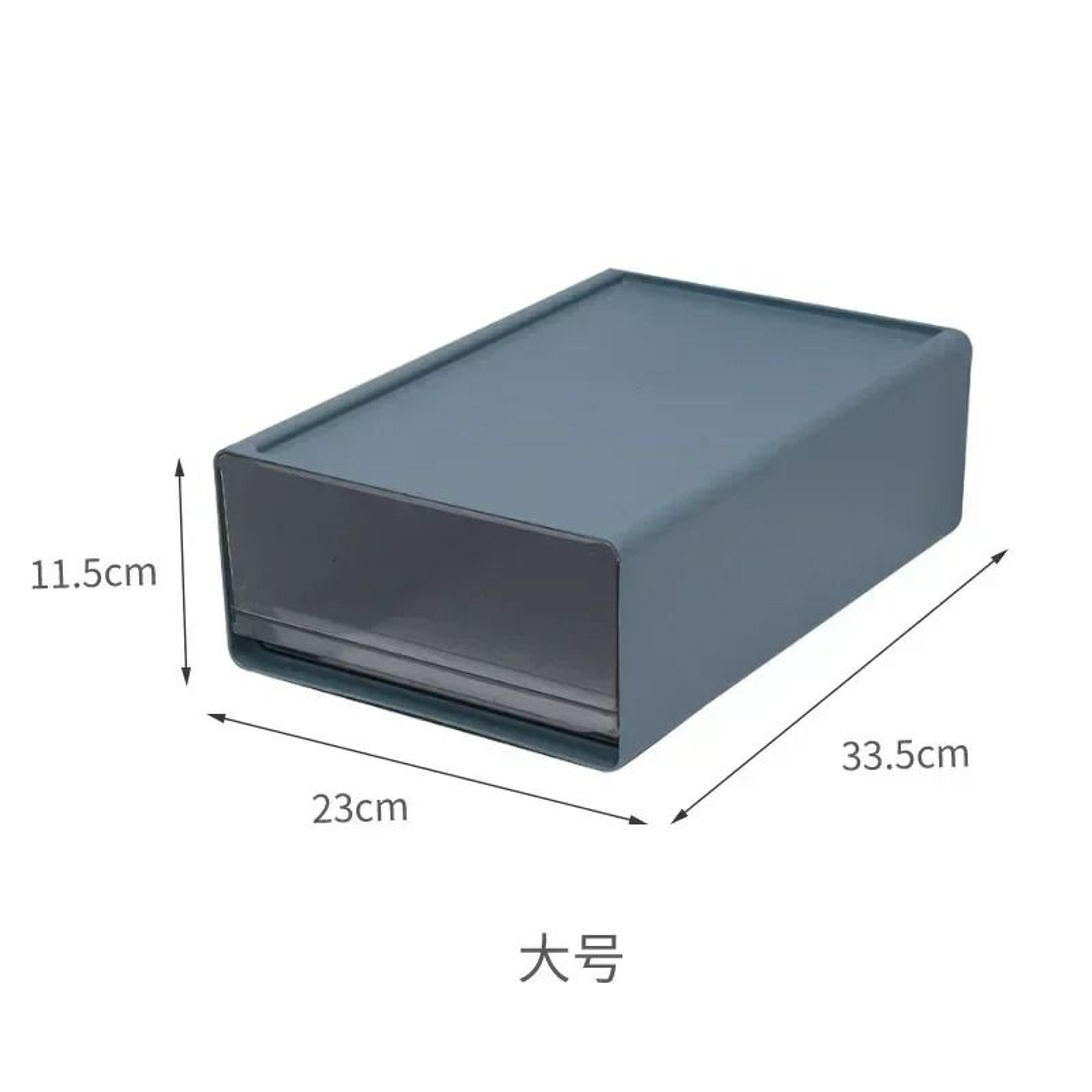 Transparent Desktop Storage Drawer Cabinet Stackable File Organizer 4