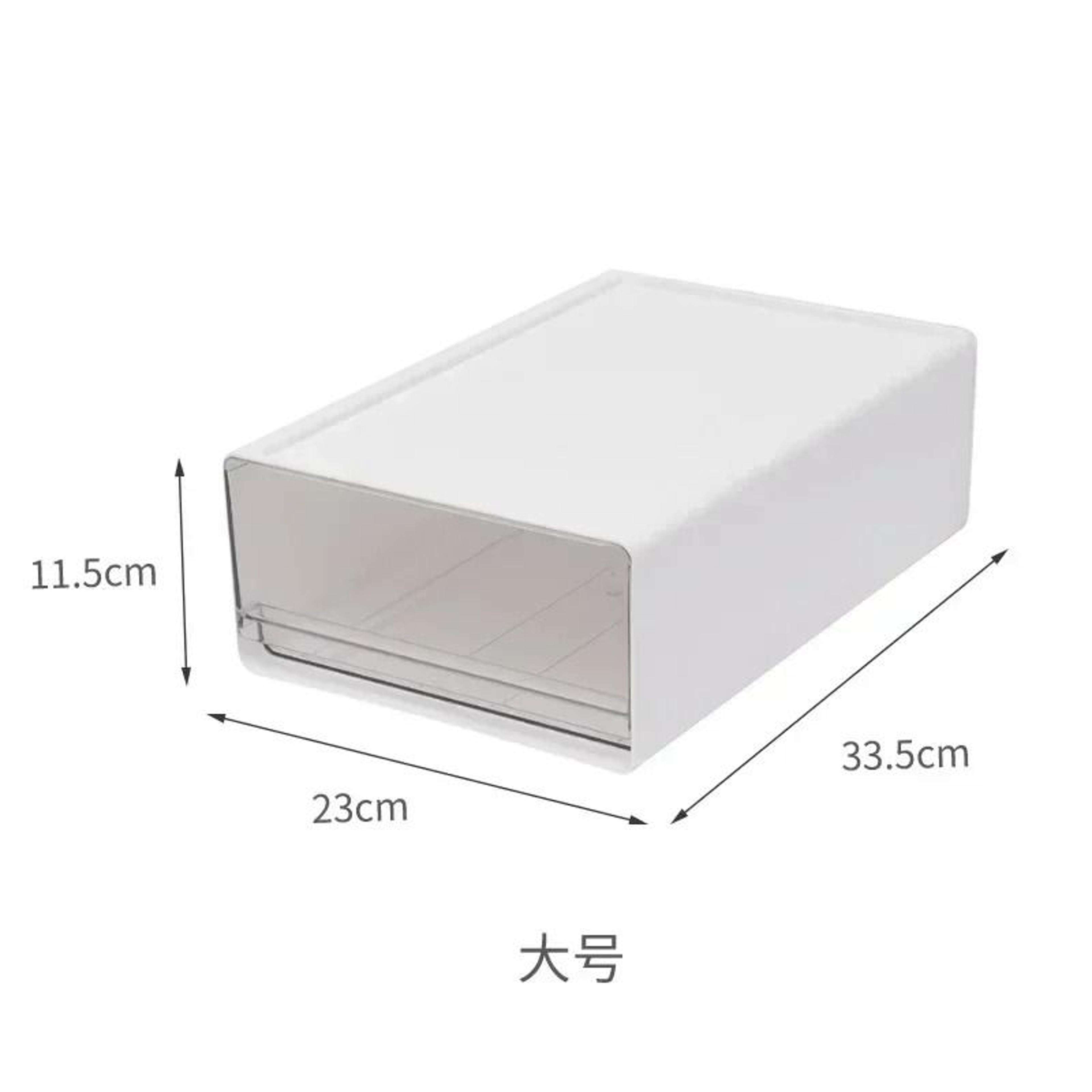 Transparent Desktop Storage Drawer Cabinet Stackable File Organizer 3