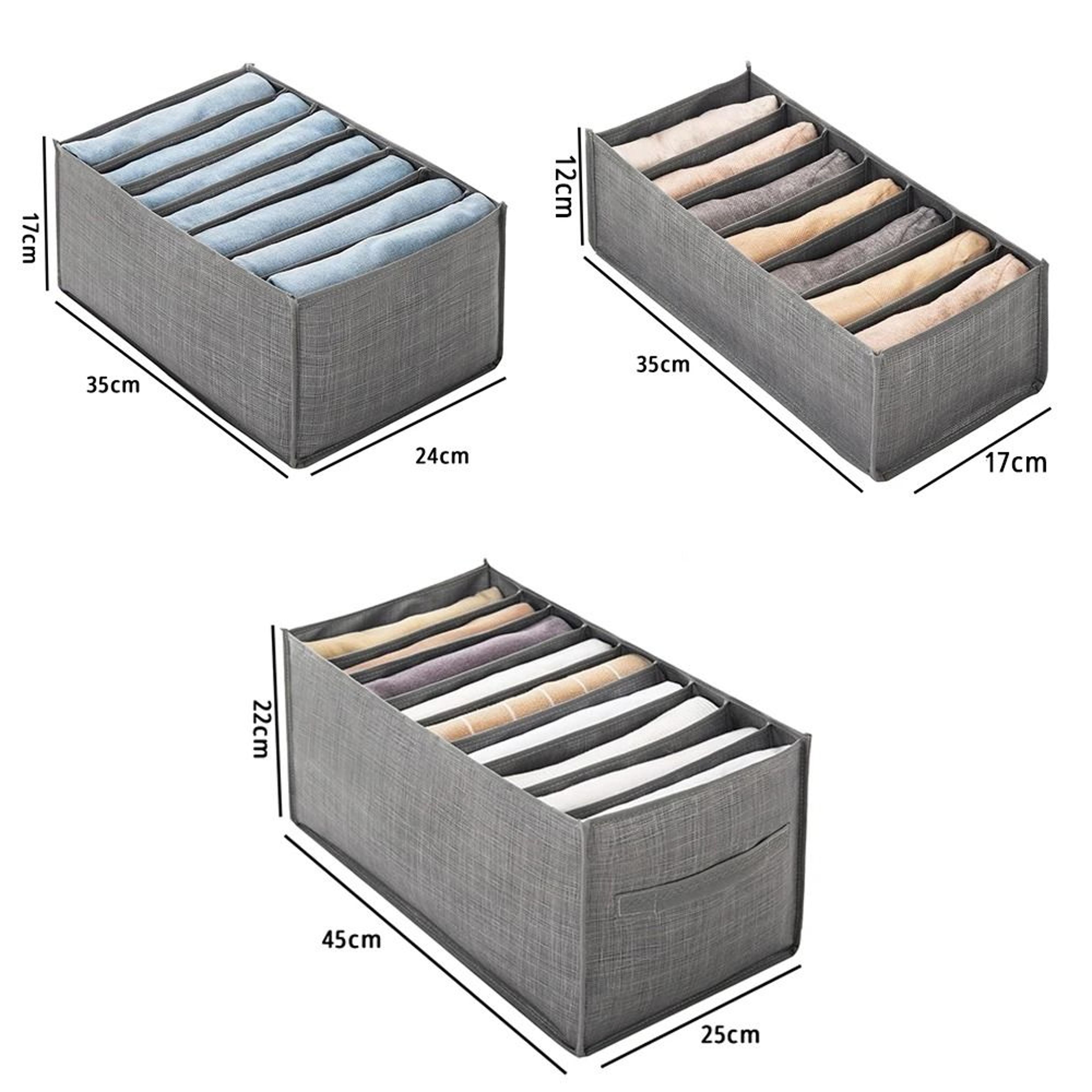 Foldable Closet Clothes Organizer Storage Box With Handles 7