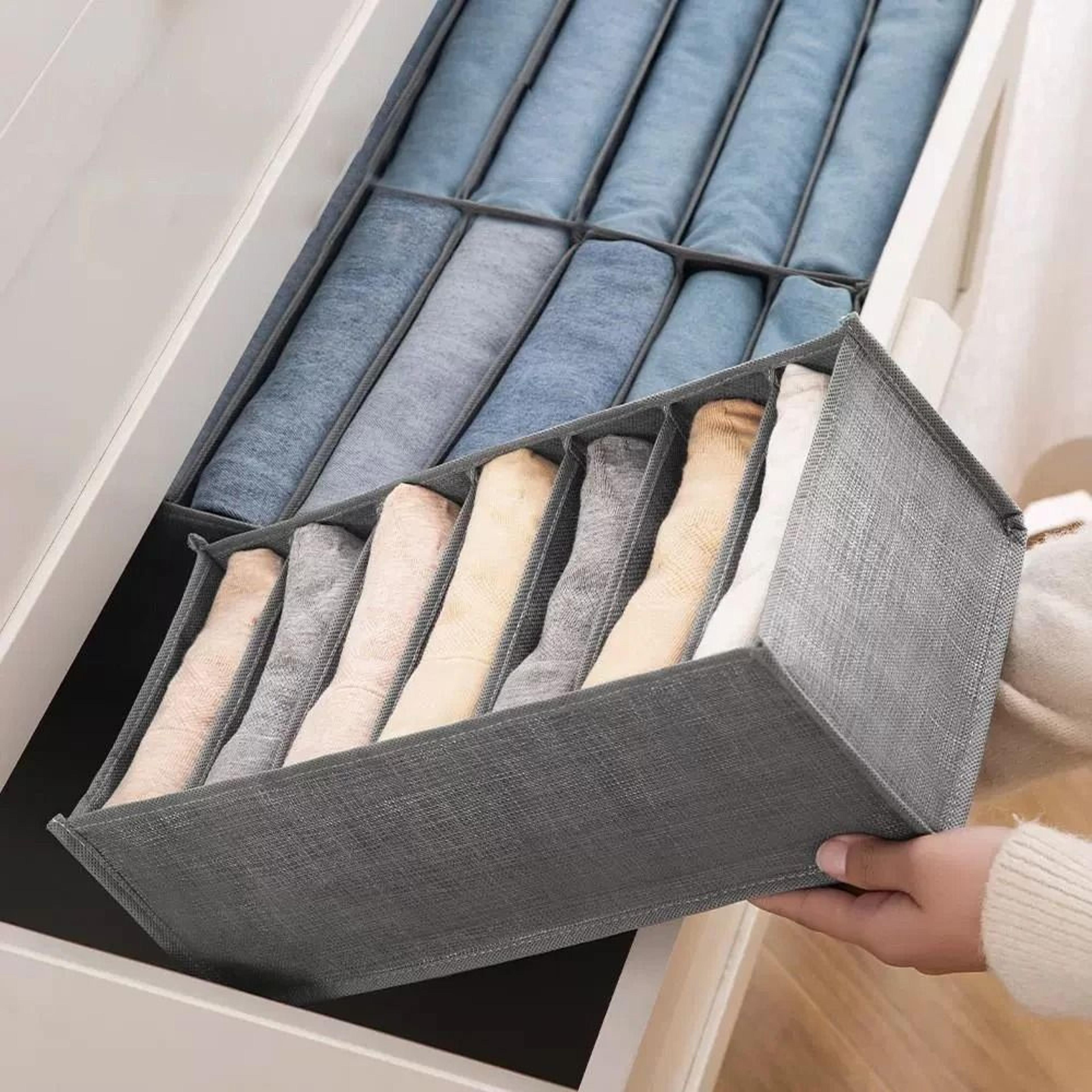 Foldable Closet Clothes Organizer Storage Box With Handles 8