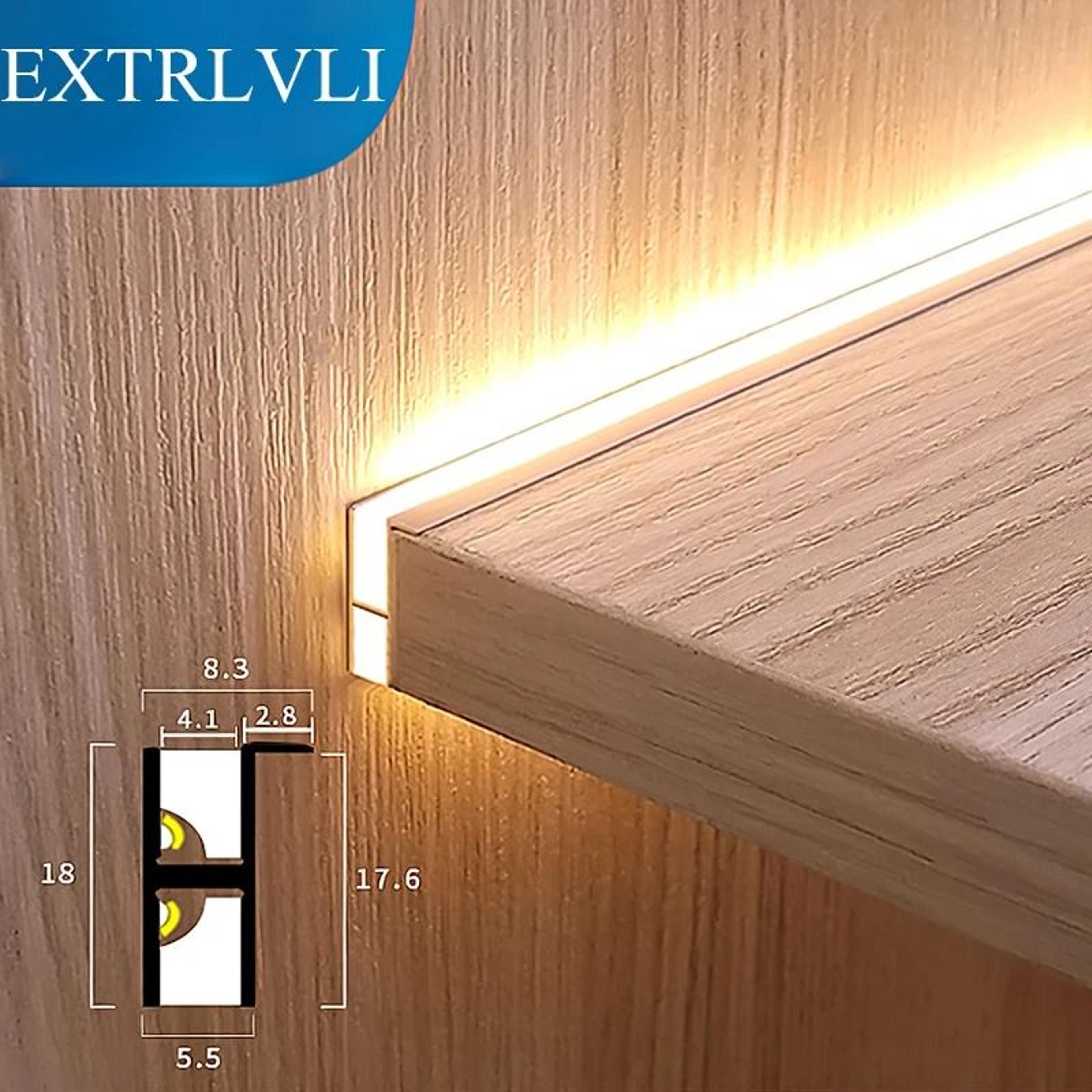 12V Built In LED Cabinet Shelf Light For 18mm Panels 11