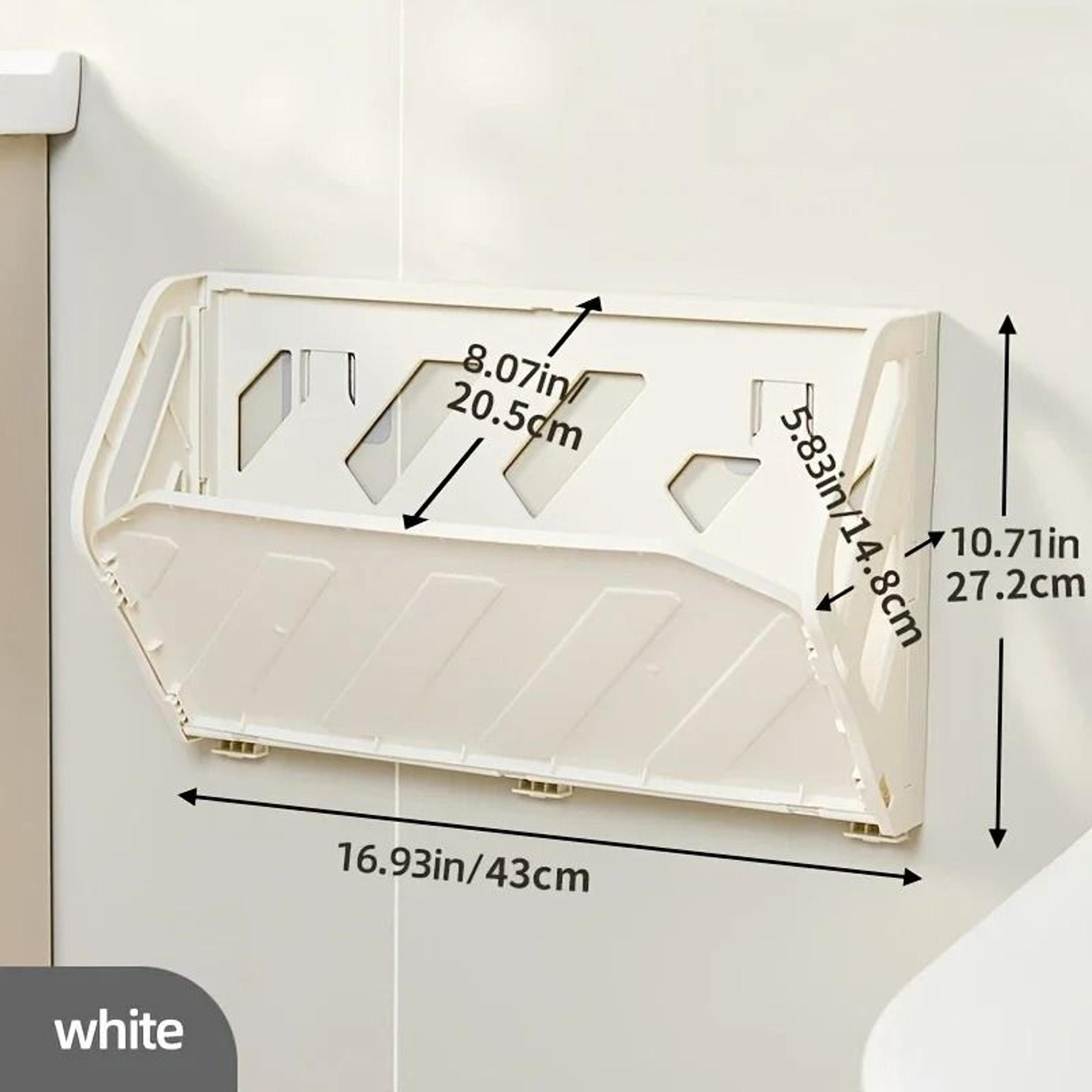 Wall Mounted Foldable Shoe Rack With Hidden Storage Shelf 5