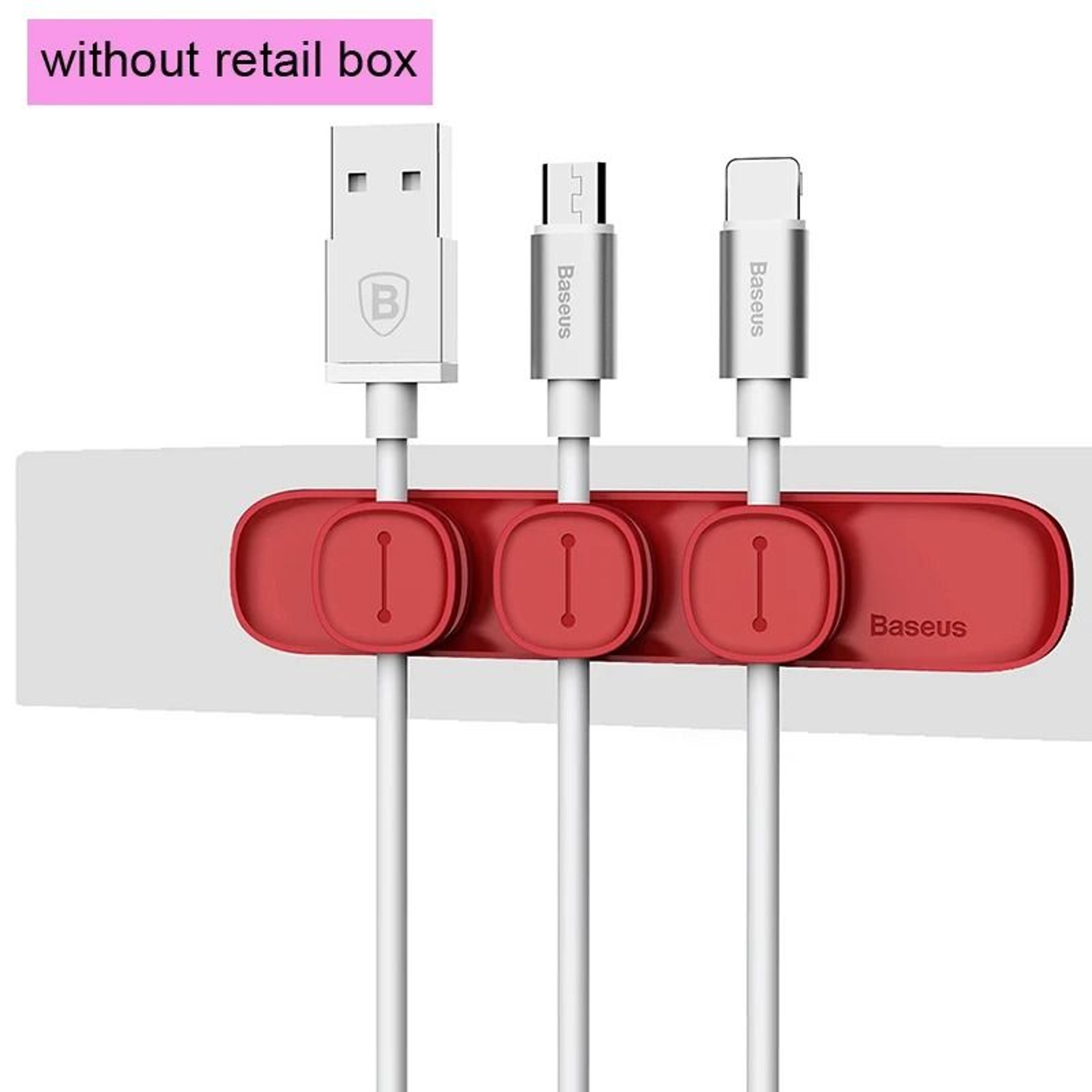 Baseus Magnetic Cable Clip Desktop Organizer For USB And Charging Cables 5